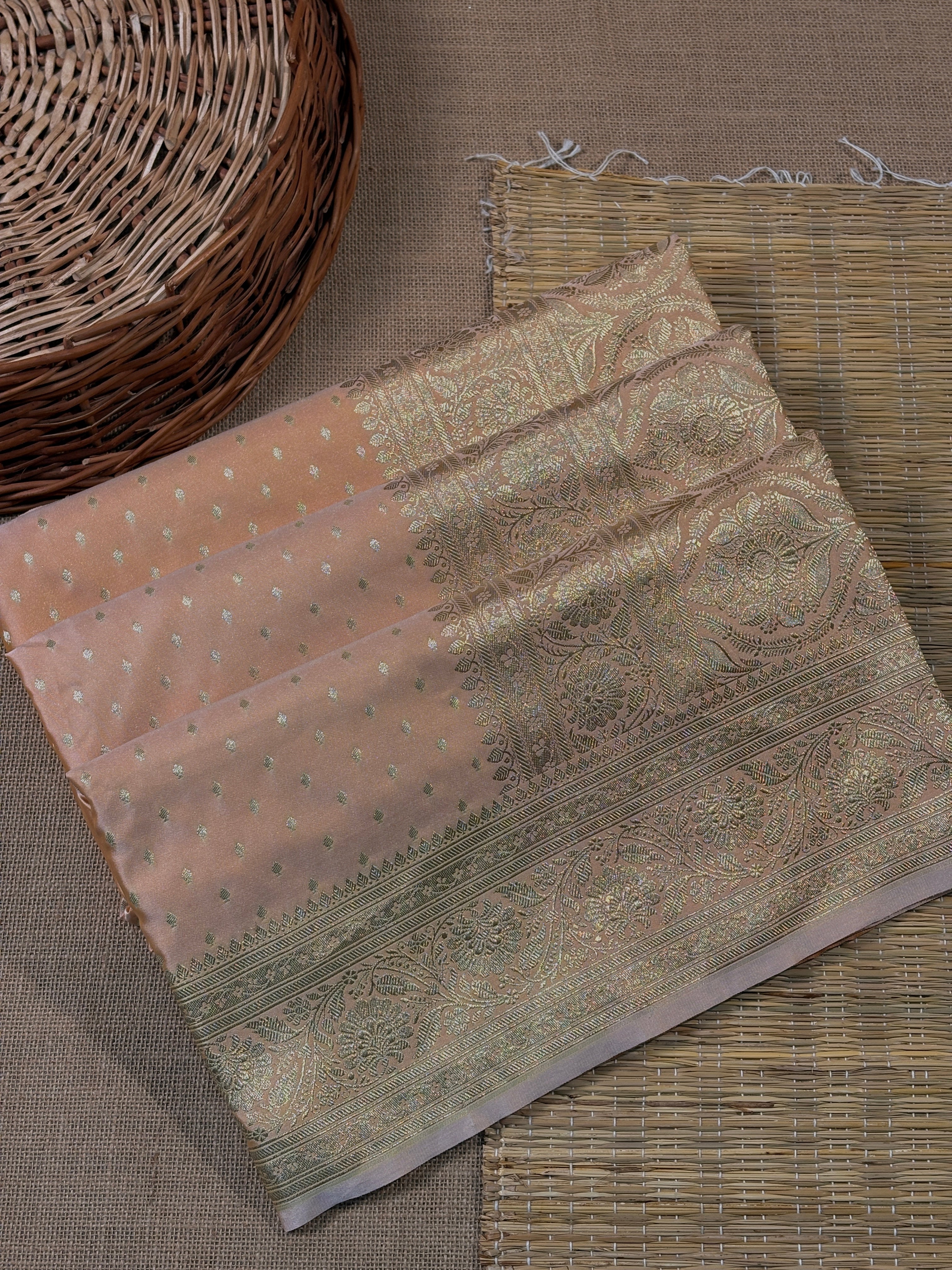 Mashru Katan Banarasi Saree