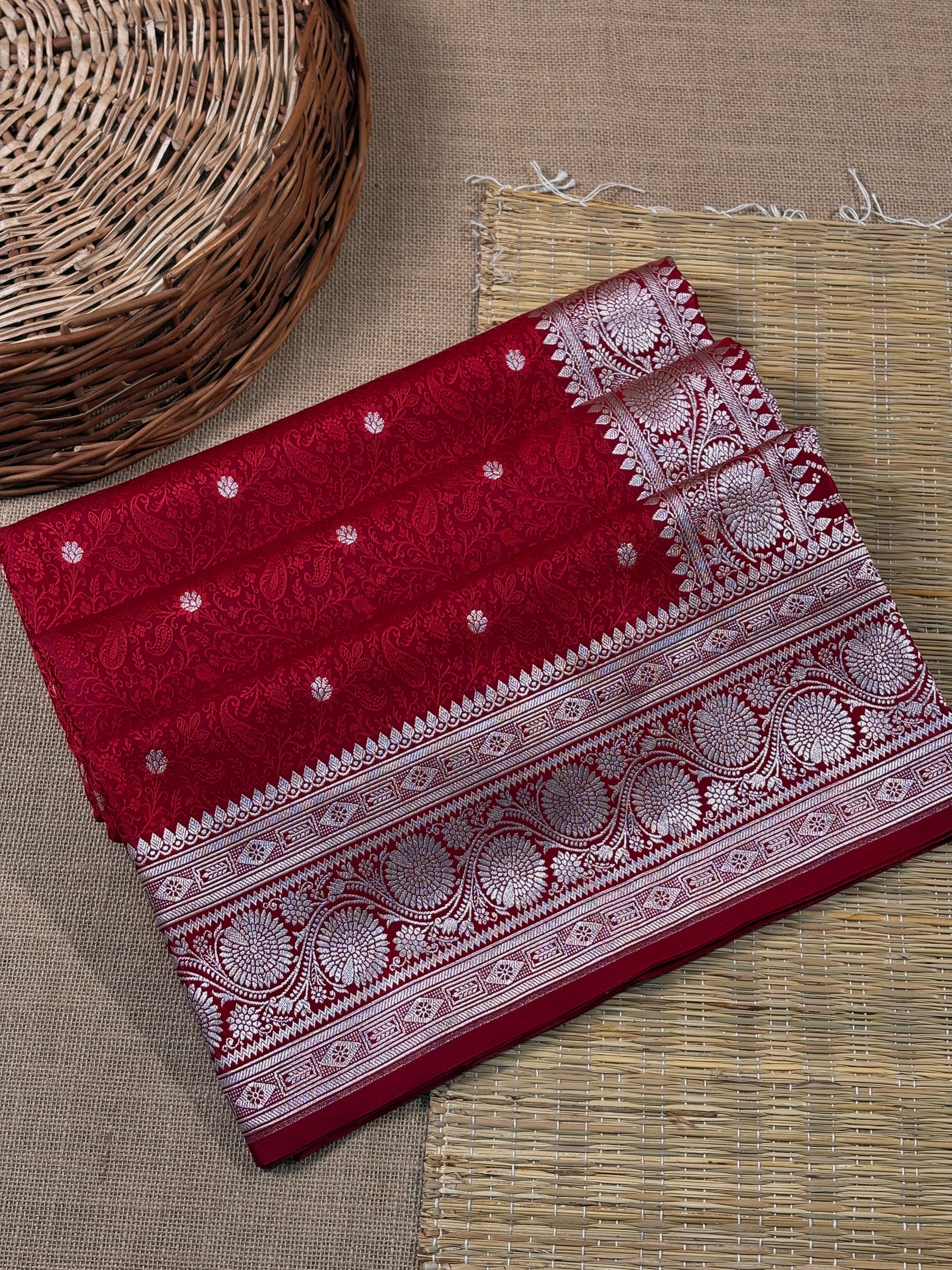 Mashru Katan Tanchui Banarasi Saree