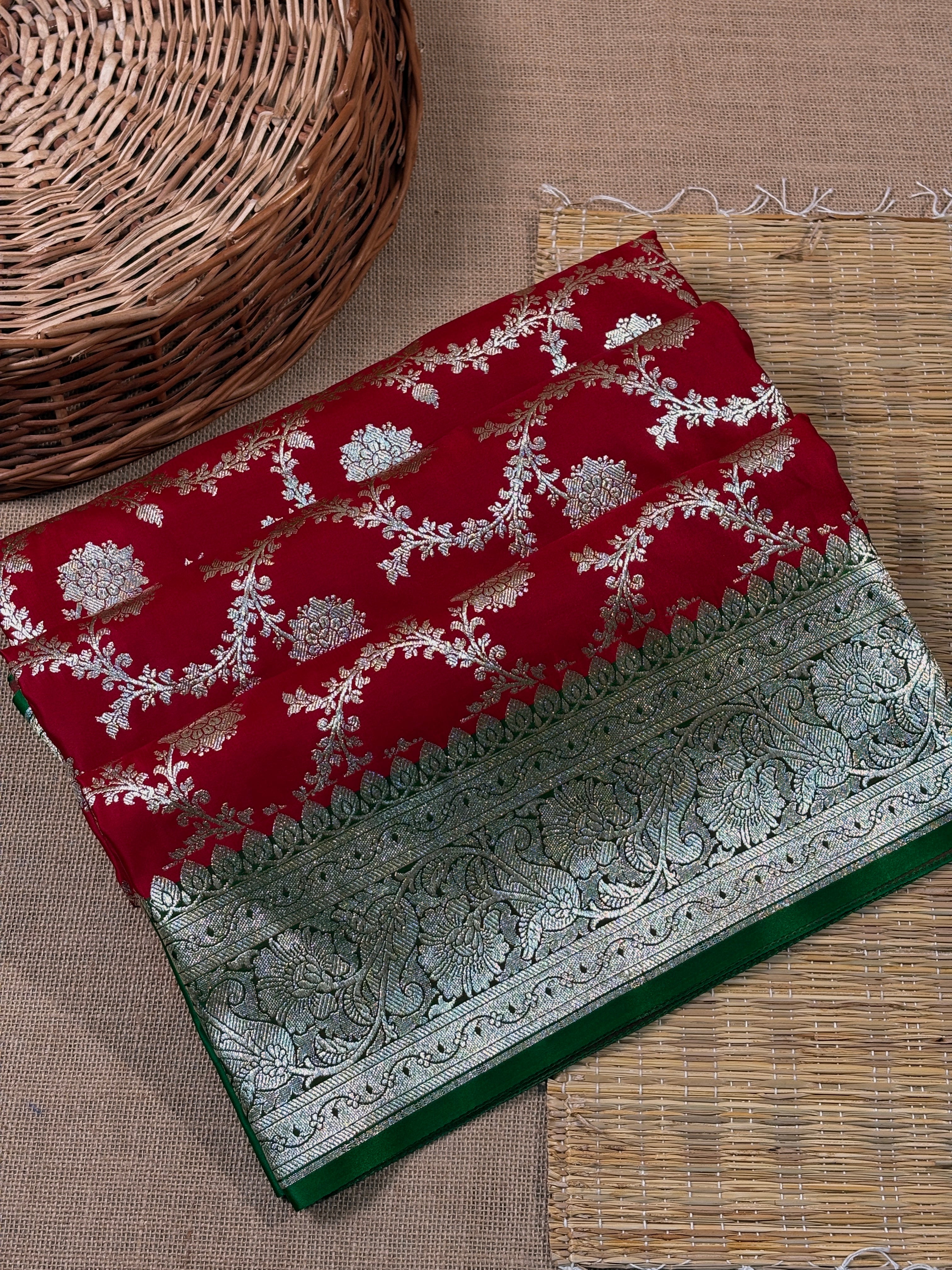 Mashru Satin Banarasi Saree