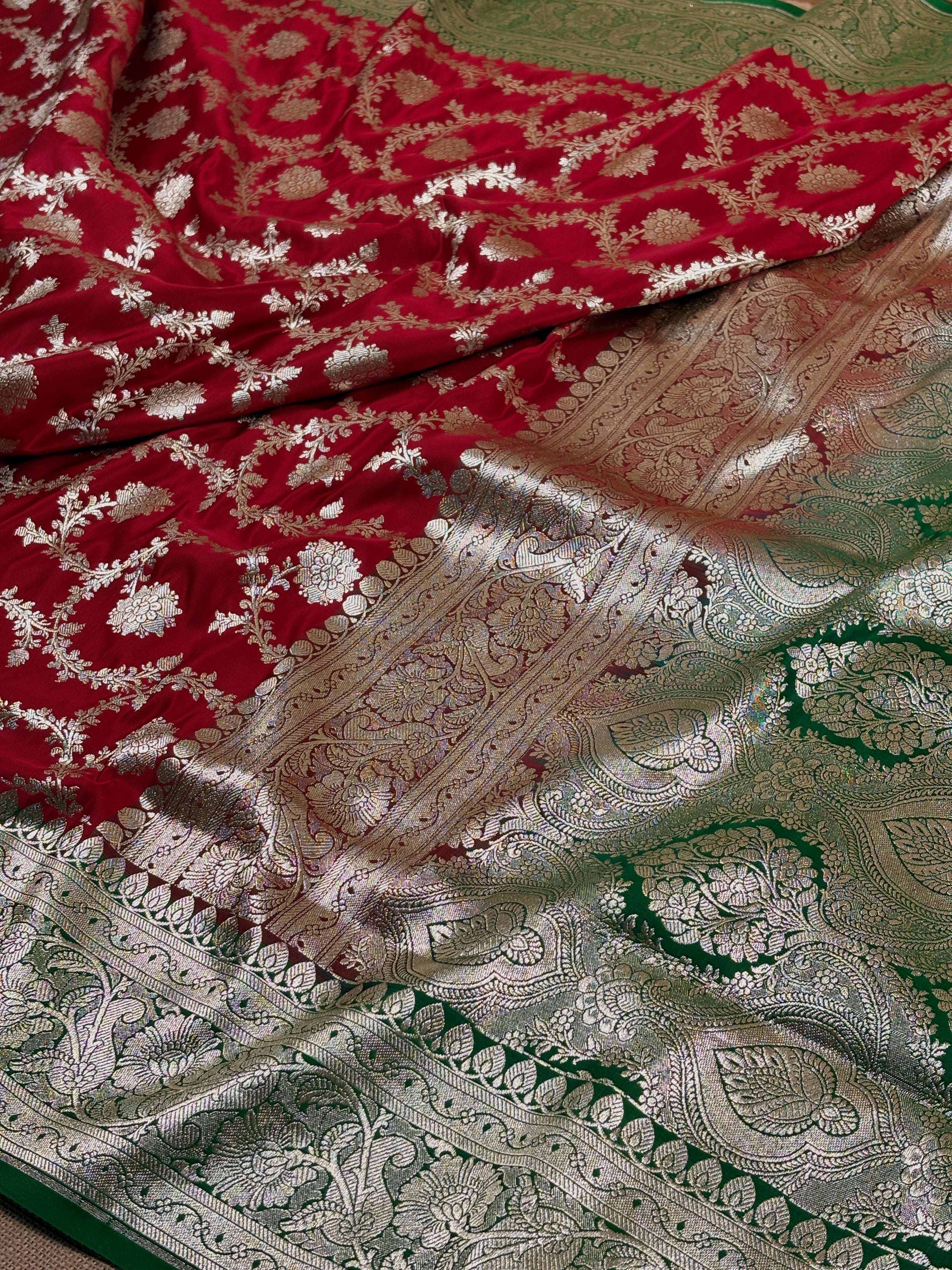 Mashru Satin Banarasi Saree