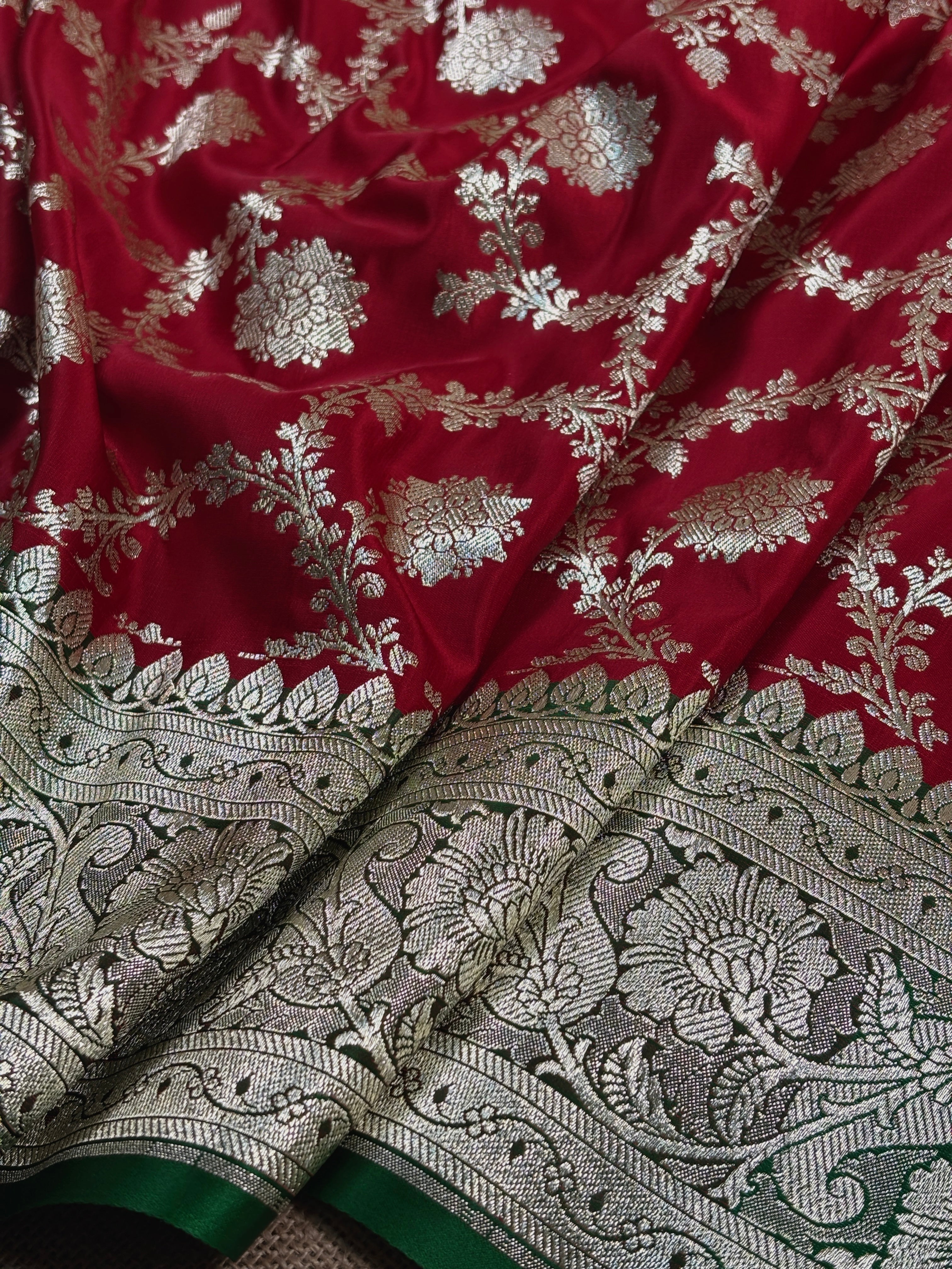 Mashru Satin Banarasi Saree