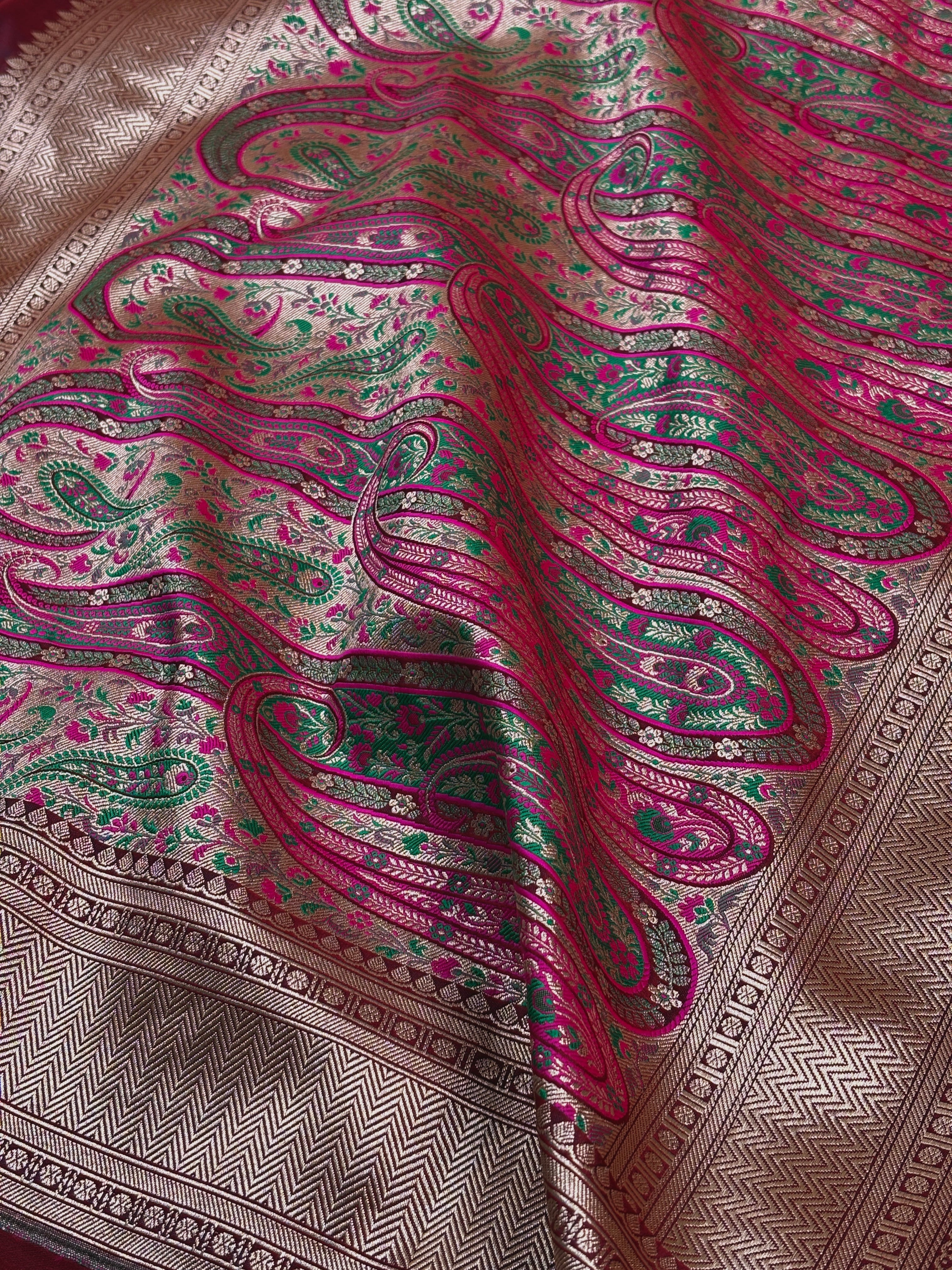 Premium Mashru Katan Banarasi Saree