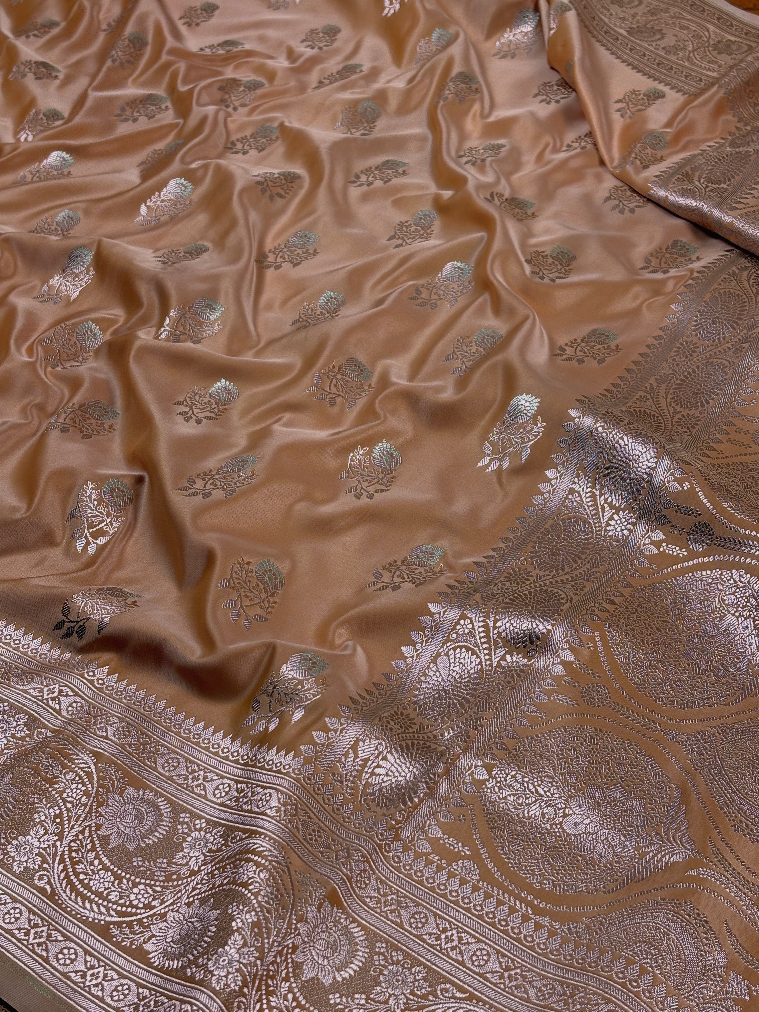Mashru Katan Meena Banarasi Saree