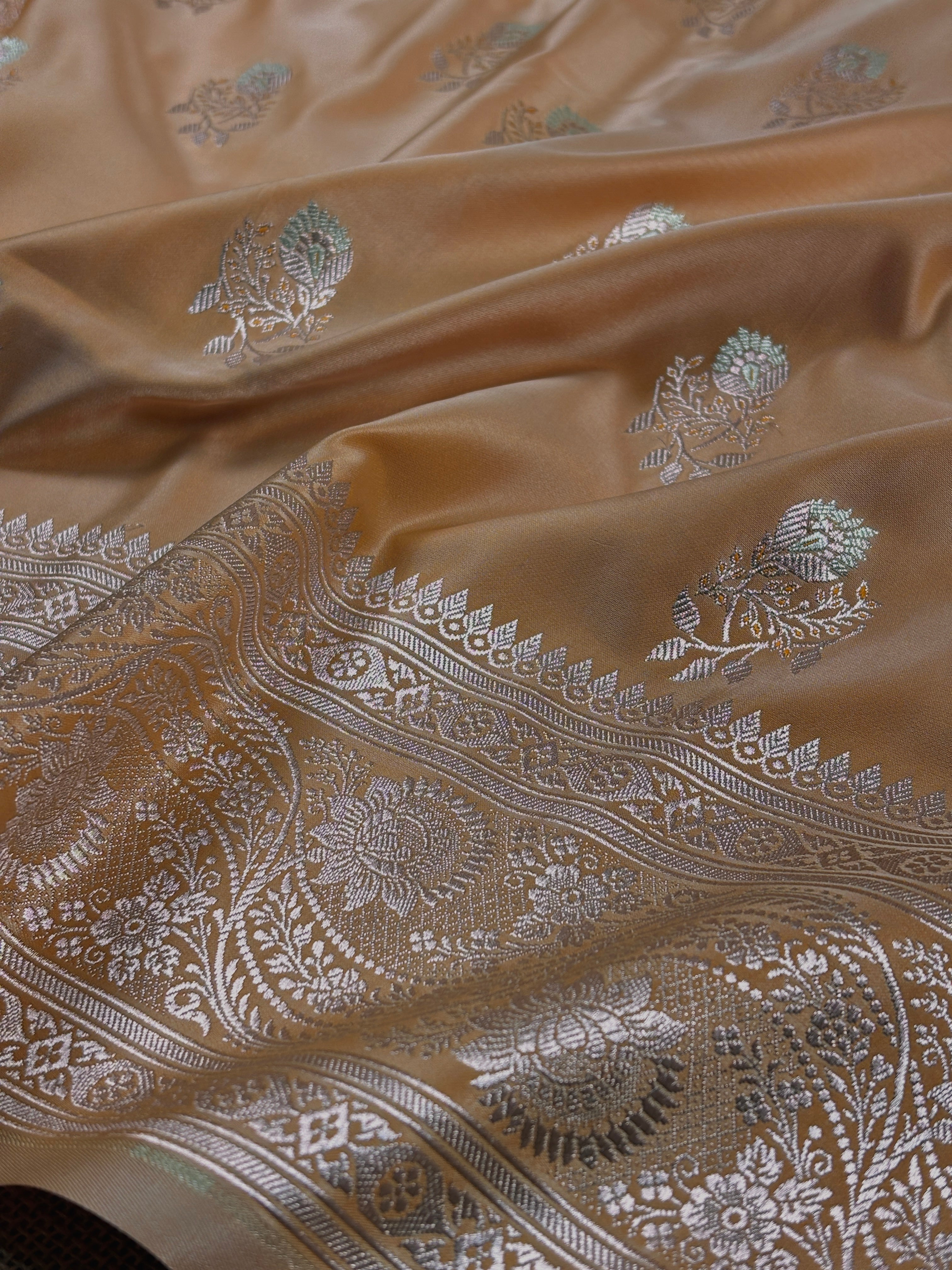 Mashru Katan Meena Banarasi Saree