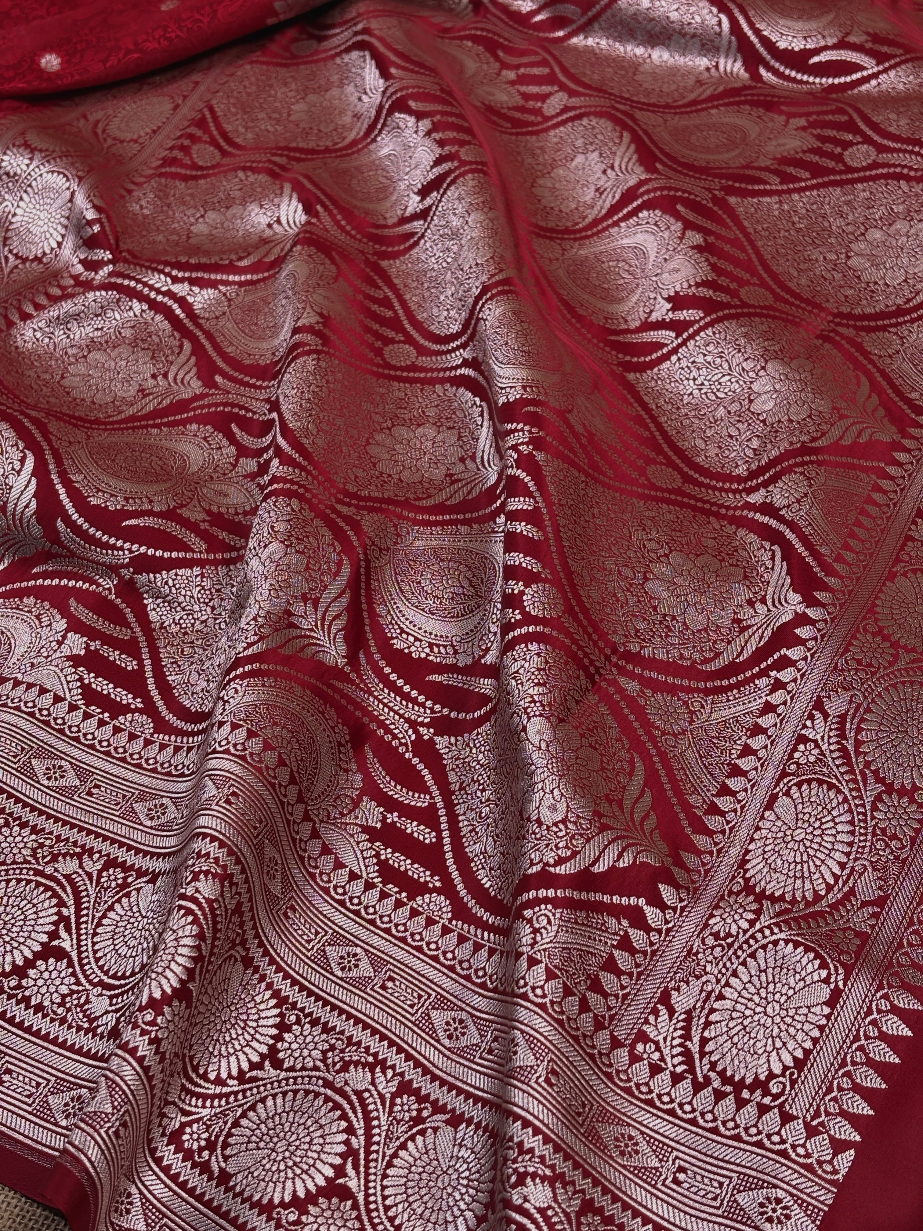 Mashru Katan Tanchui Banarasi Saree