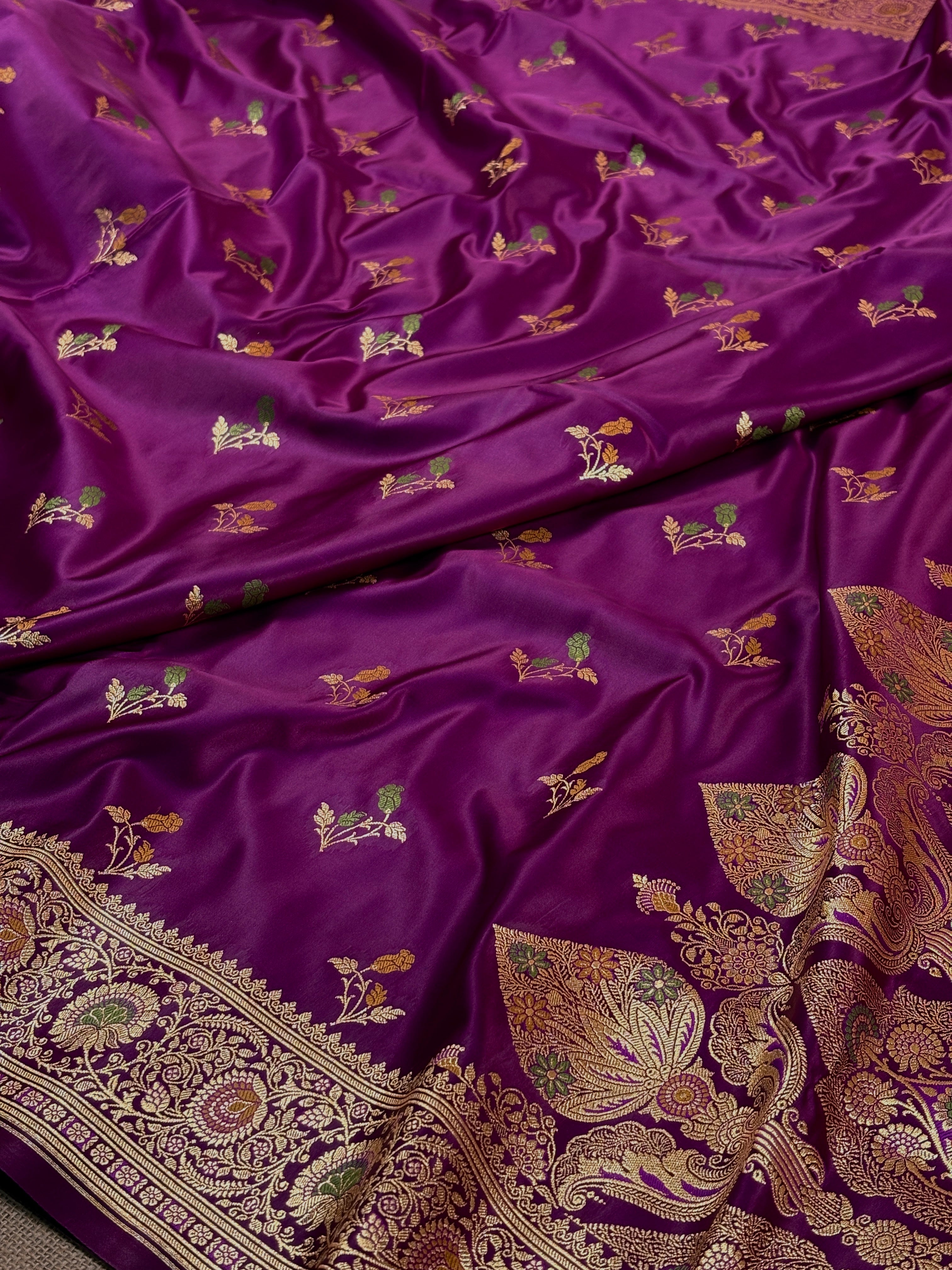 Premium Mashru Katan Banarasi Saree