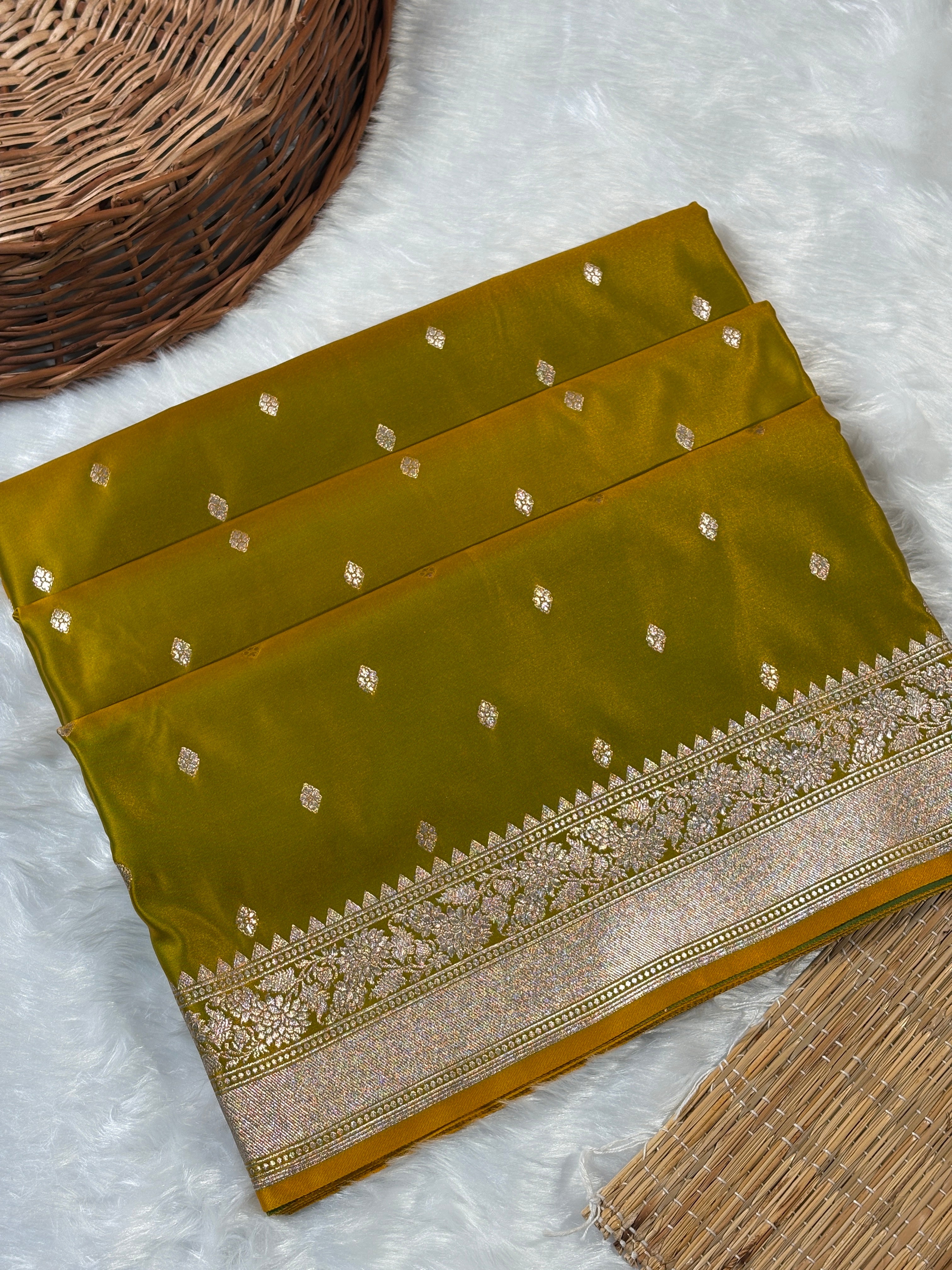 Premium Mashru Katan Banarasi Saree
