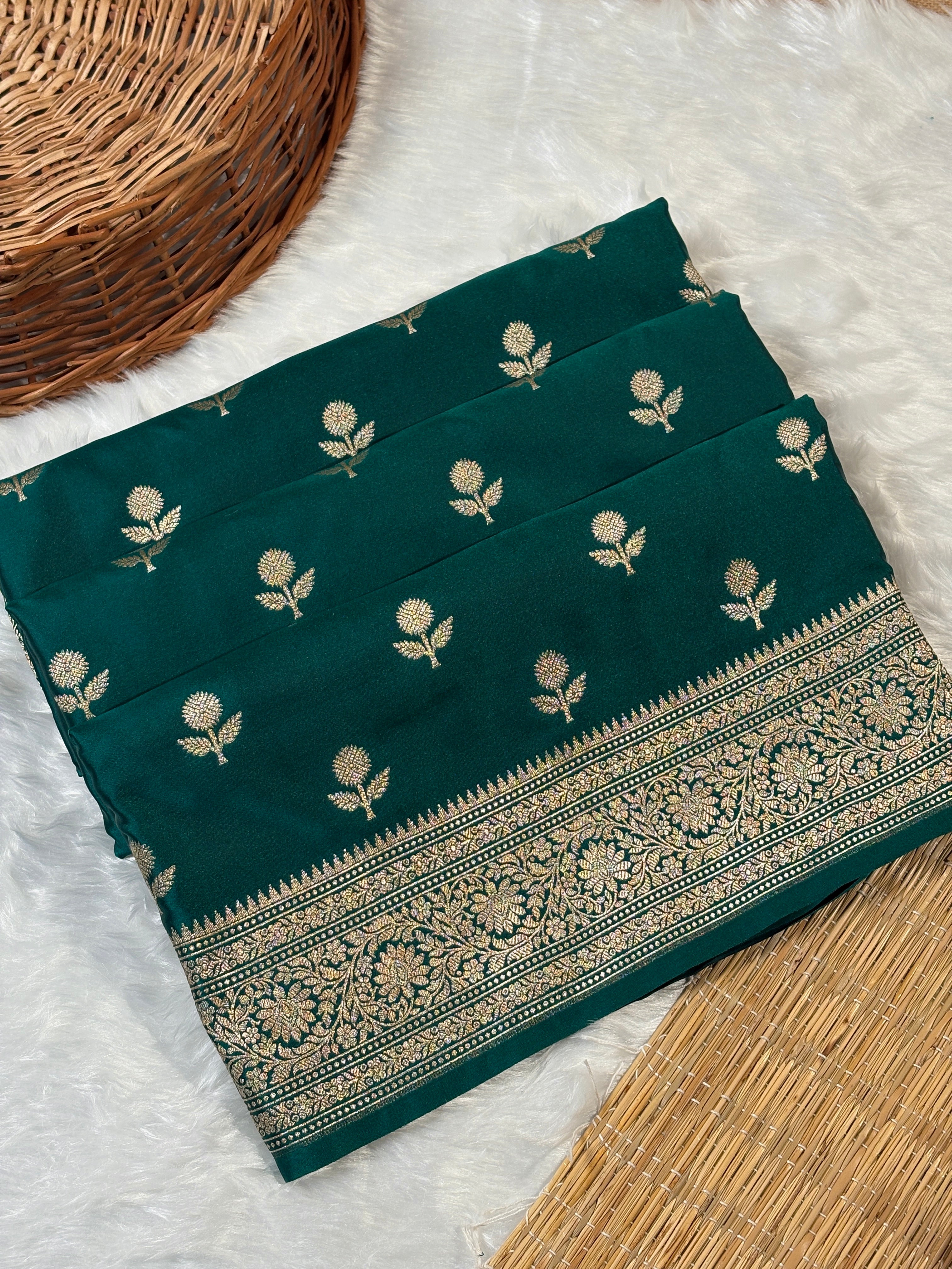 Mashru Katan Banarasi Saree