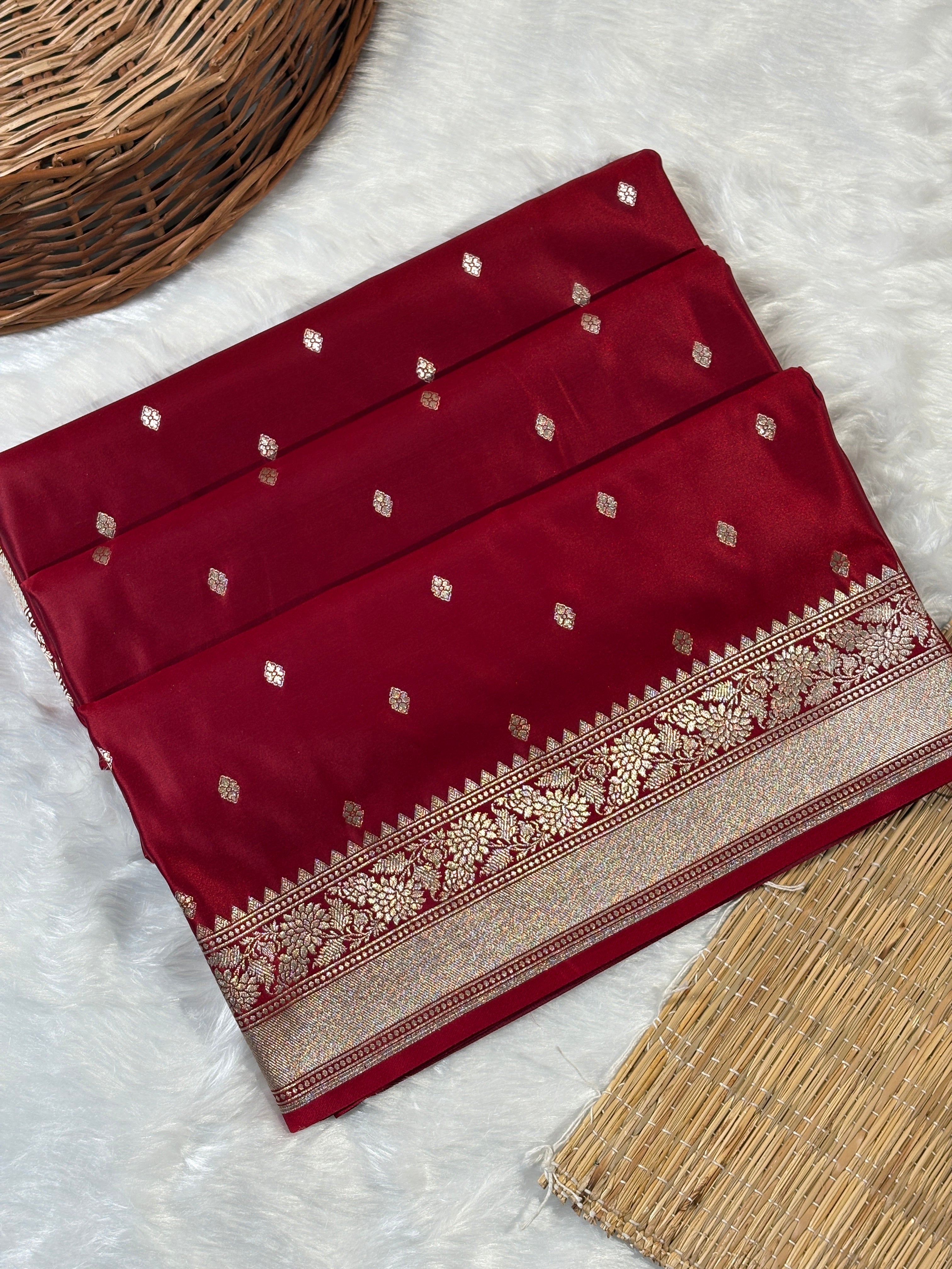 Premium Mashru Katan Banarasi Saree