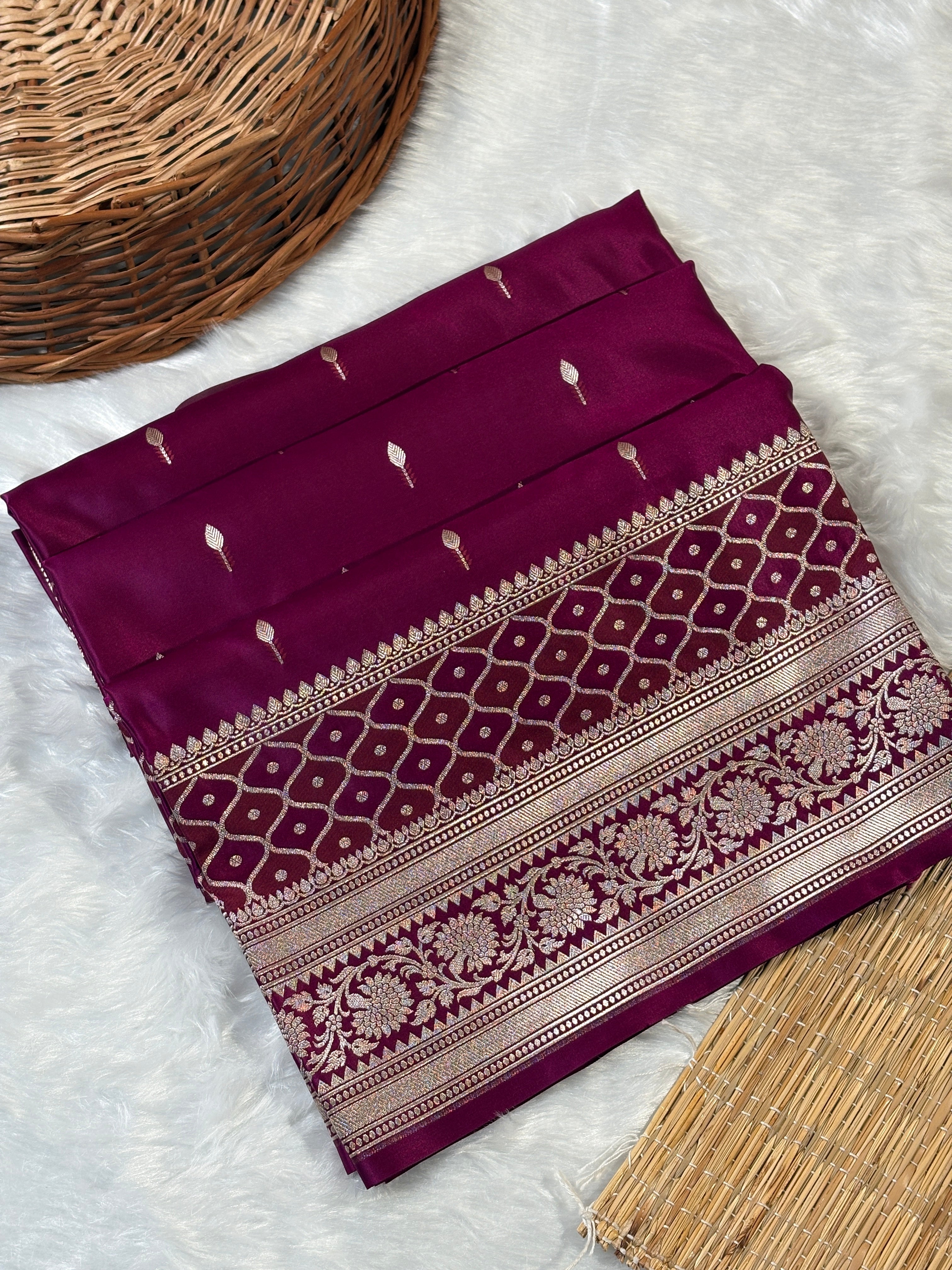 Mashru Katan Banarasi Saree