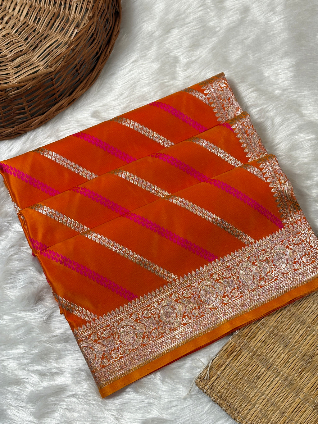 Mashru Katan Banarasi Saree