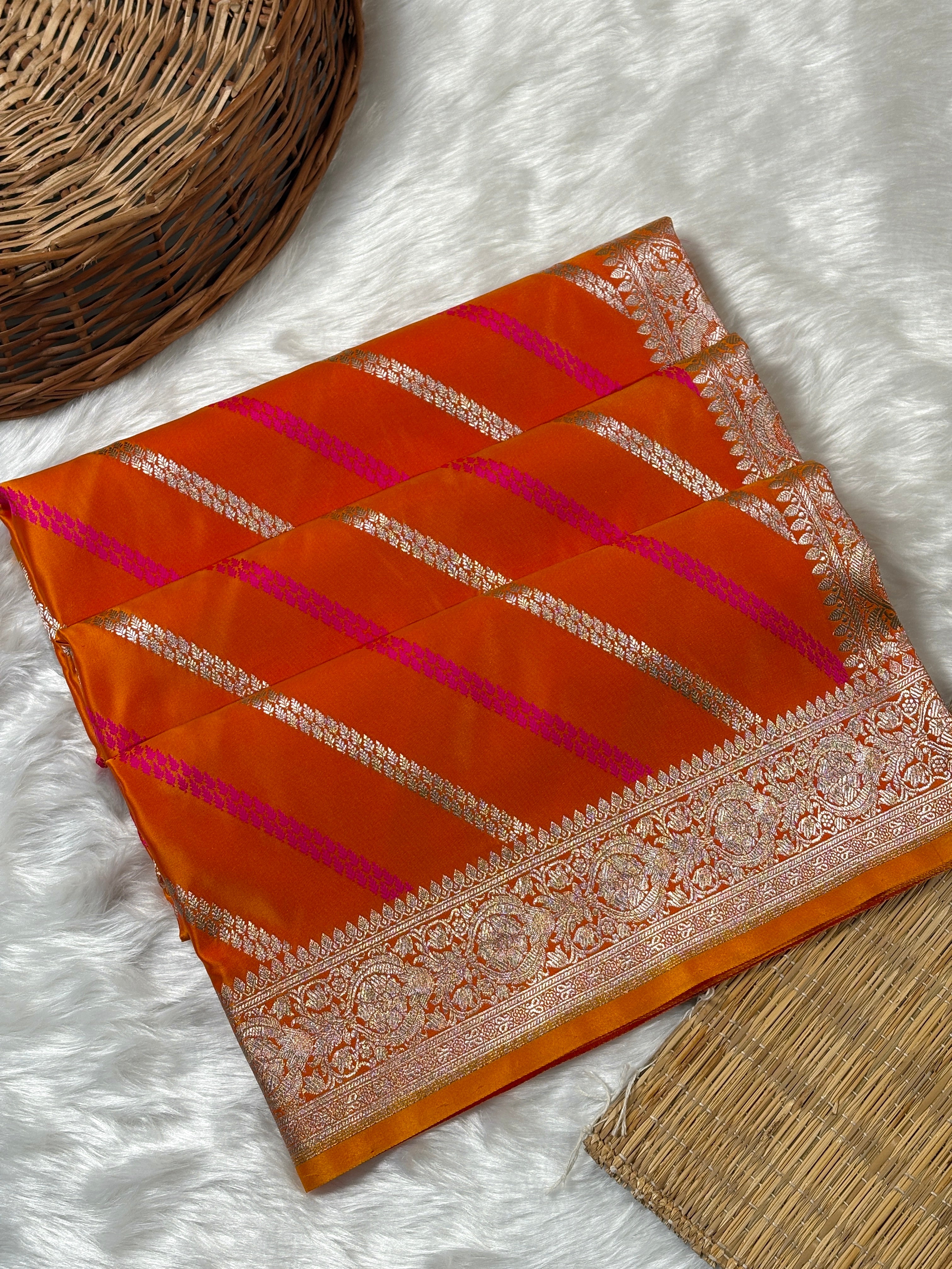 Mashru Katan Banarasi Saree