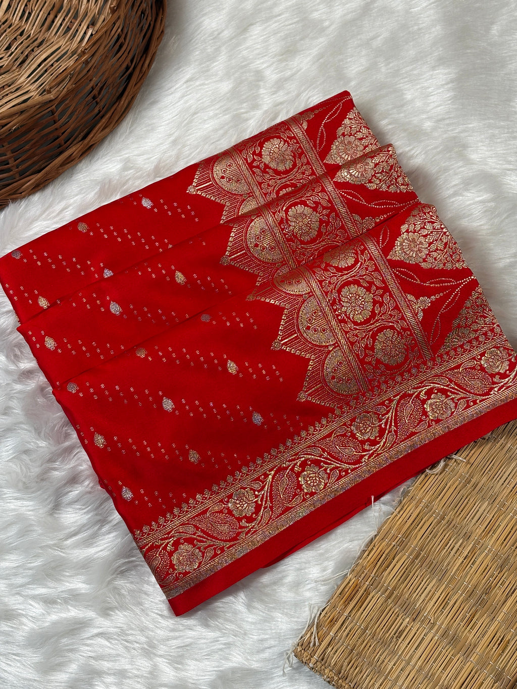 Mashru Katan Banarasi Saree