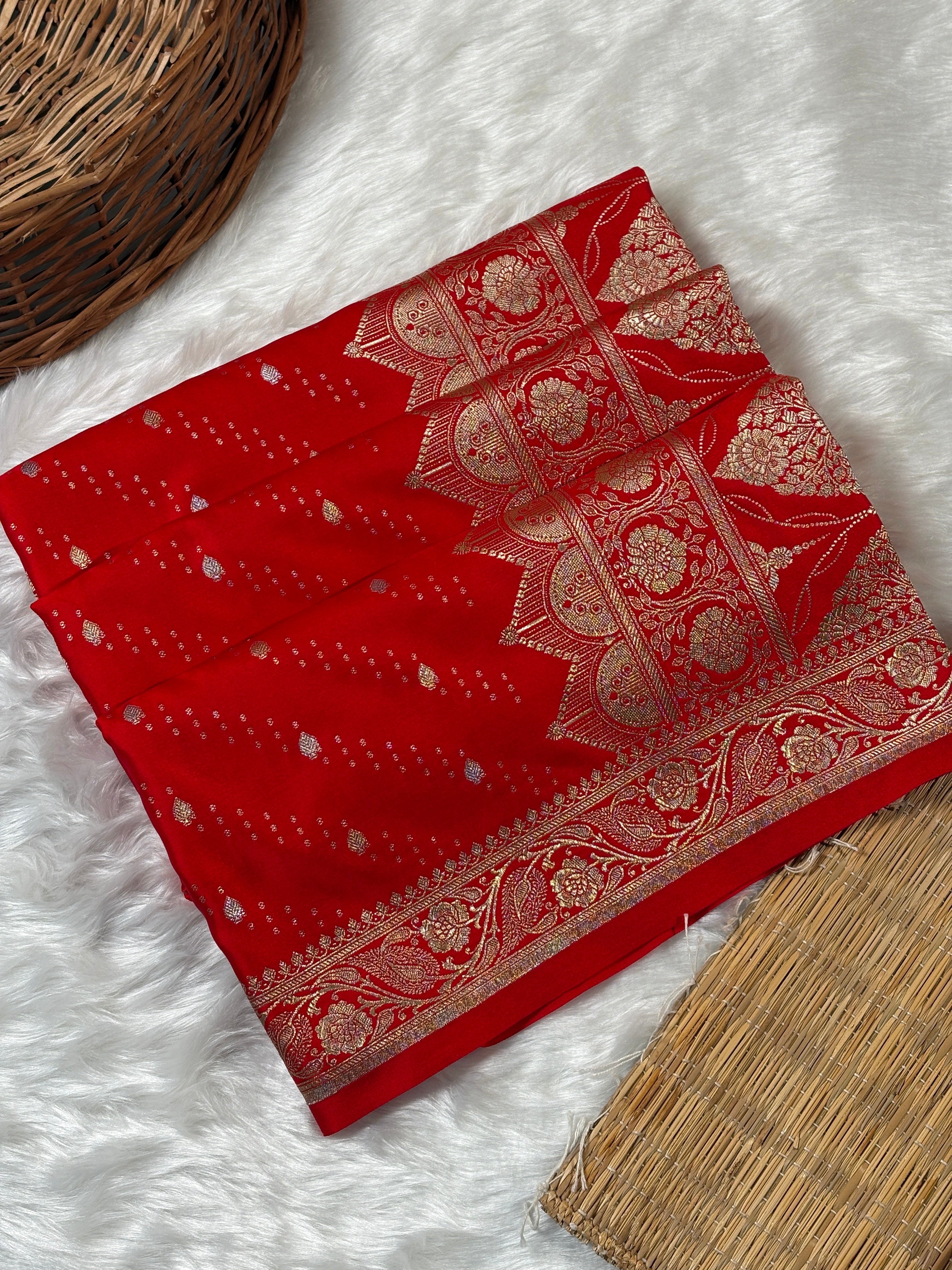 Mashru Katan Banarasi Saree