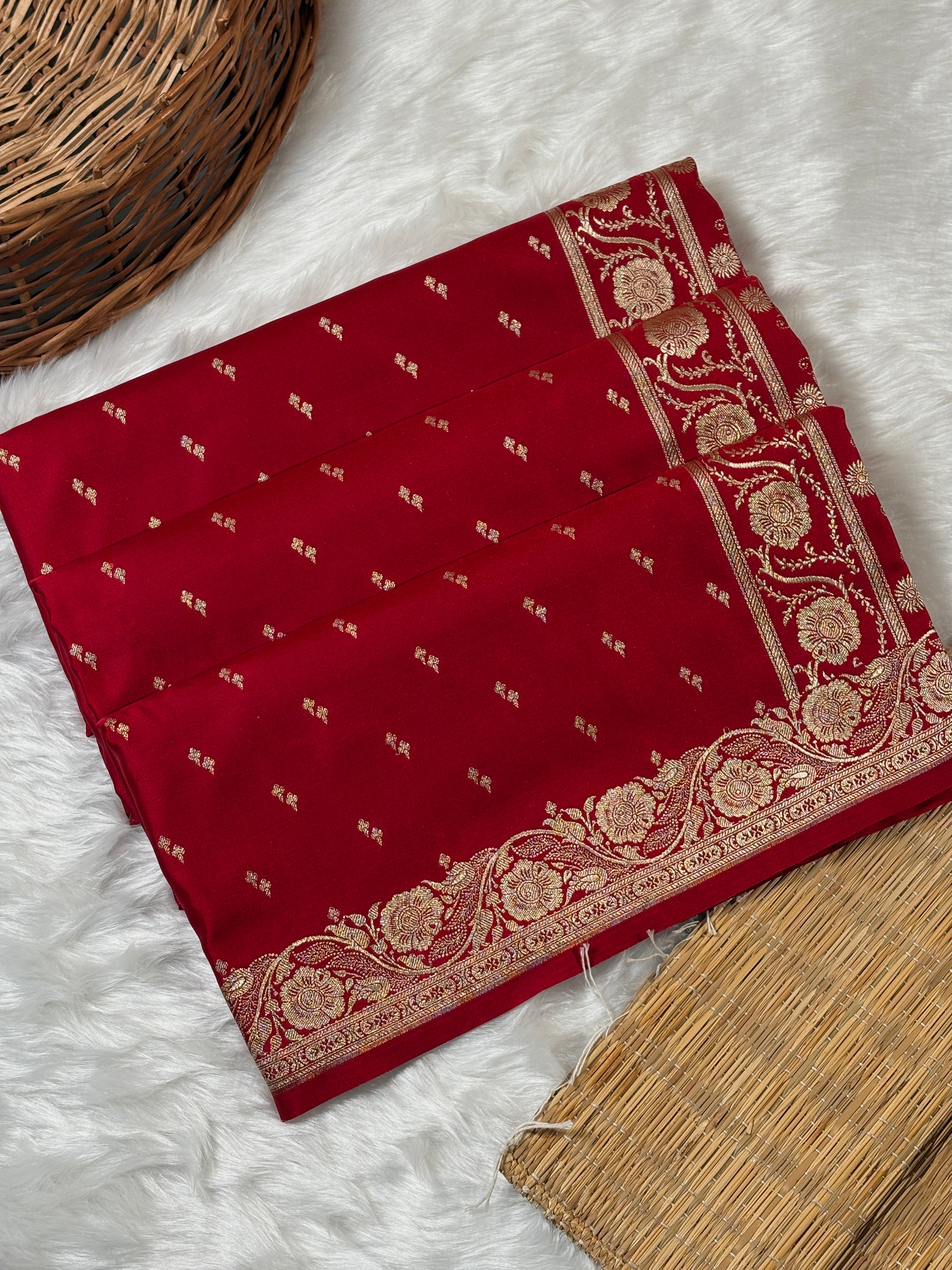 Mashru Katan Banarasi Saree