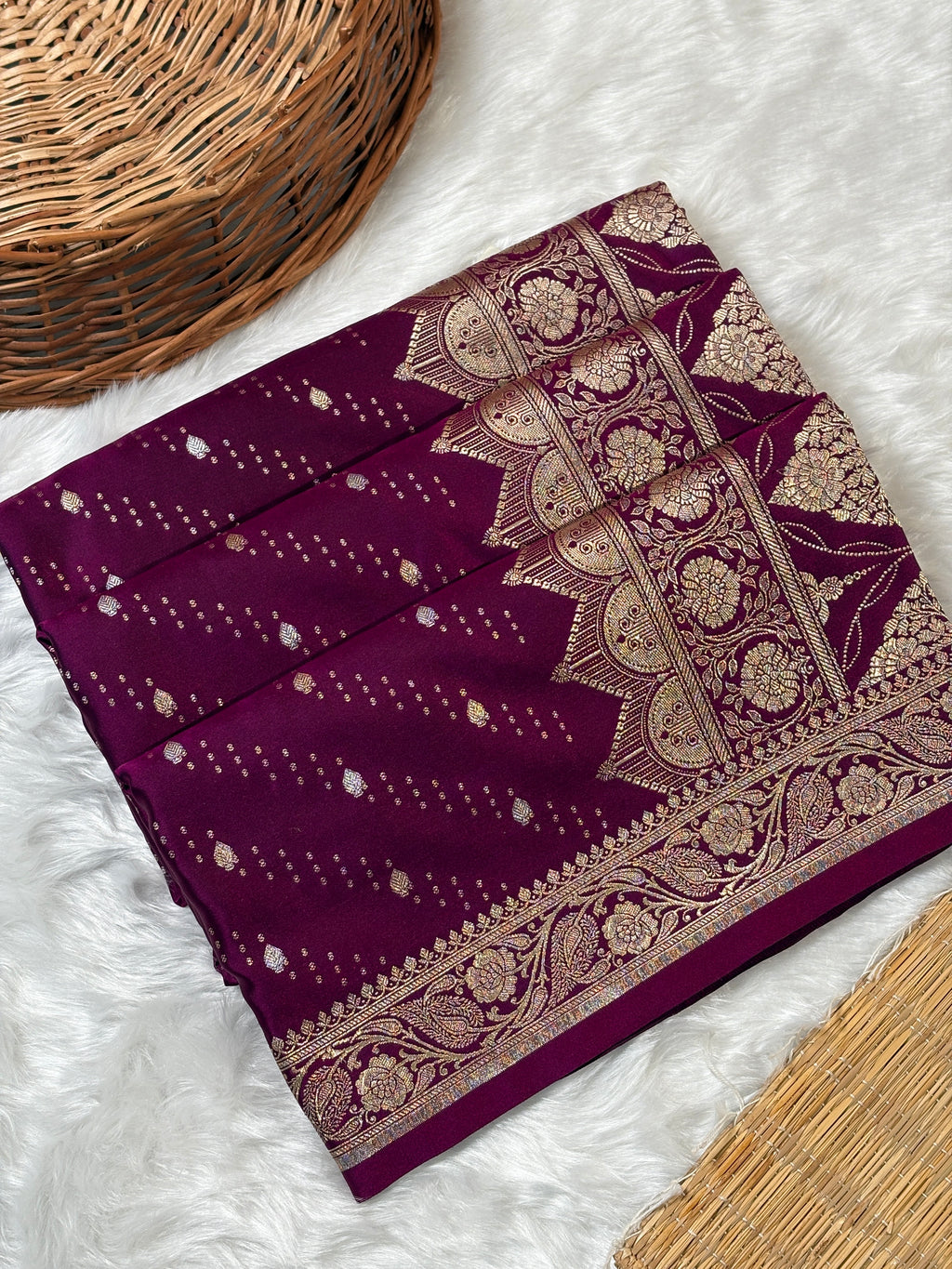 Mashru Katan Banarasi Saree