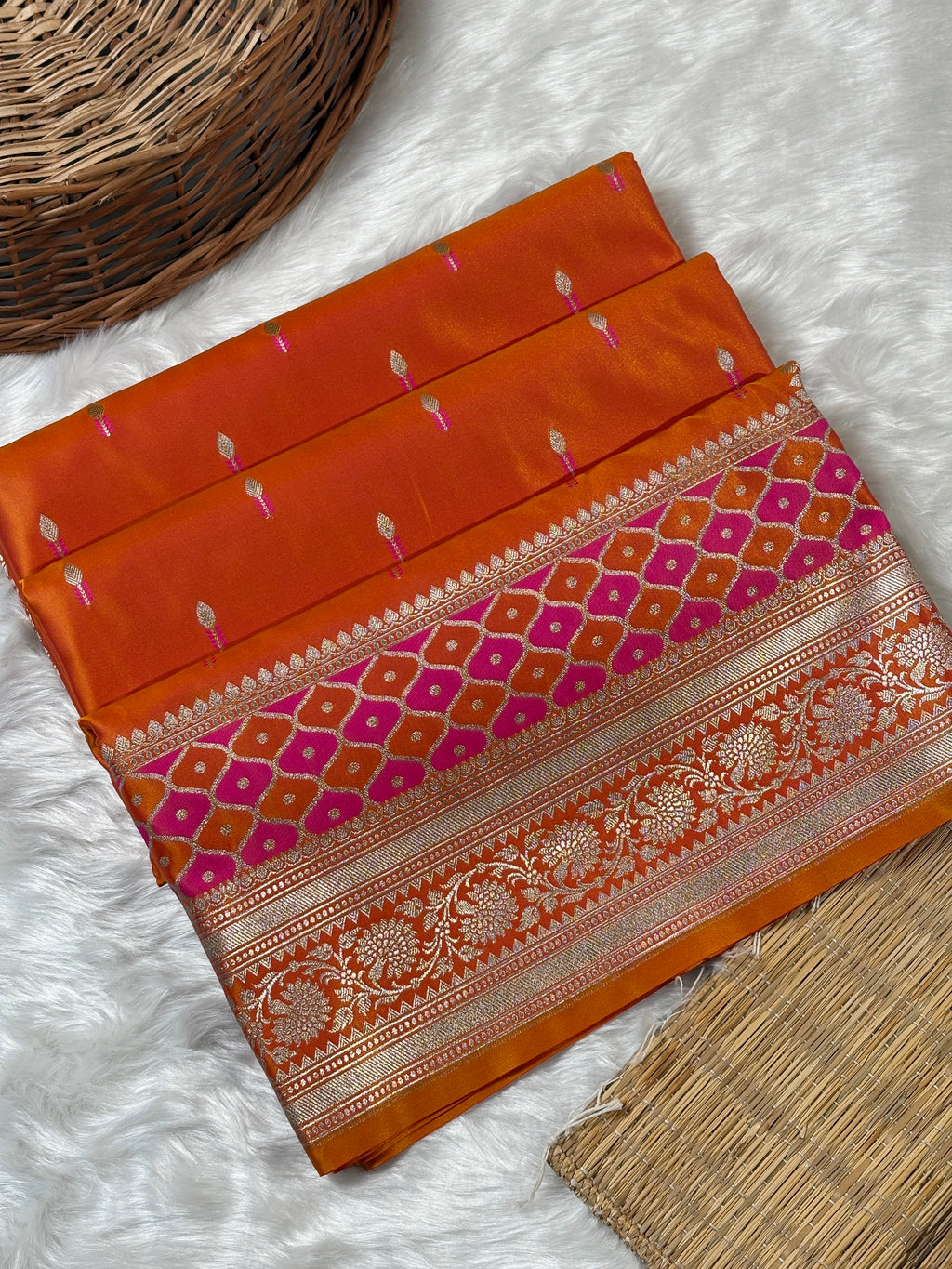 Mashru Katan Banarasi Saree
