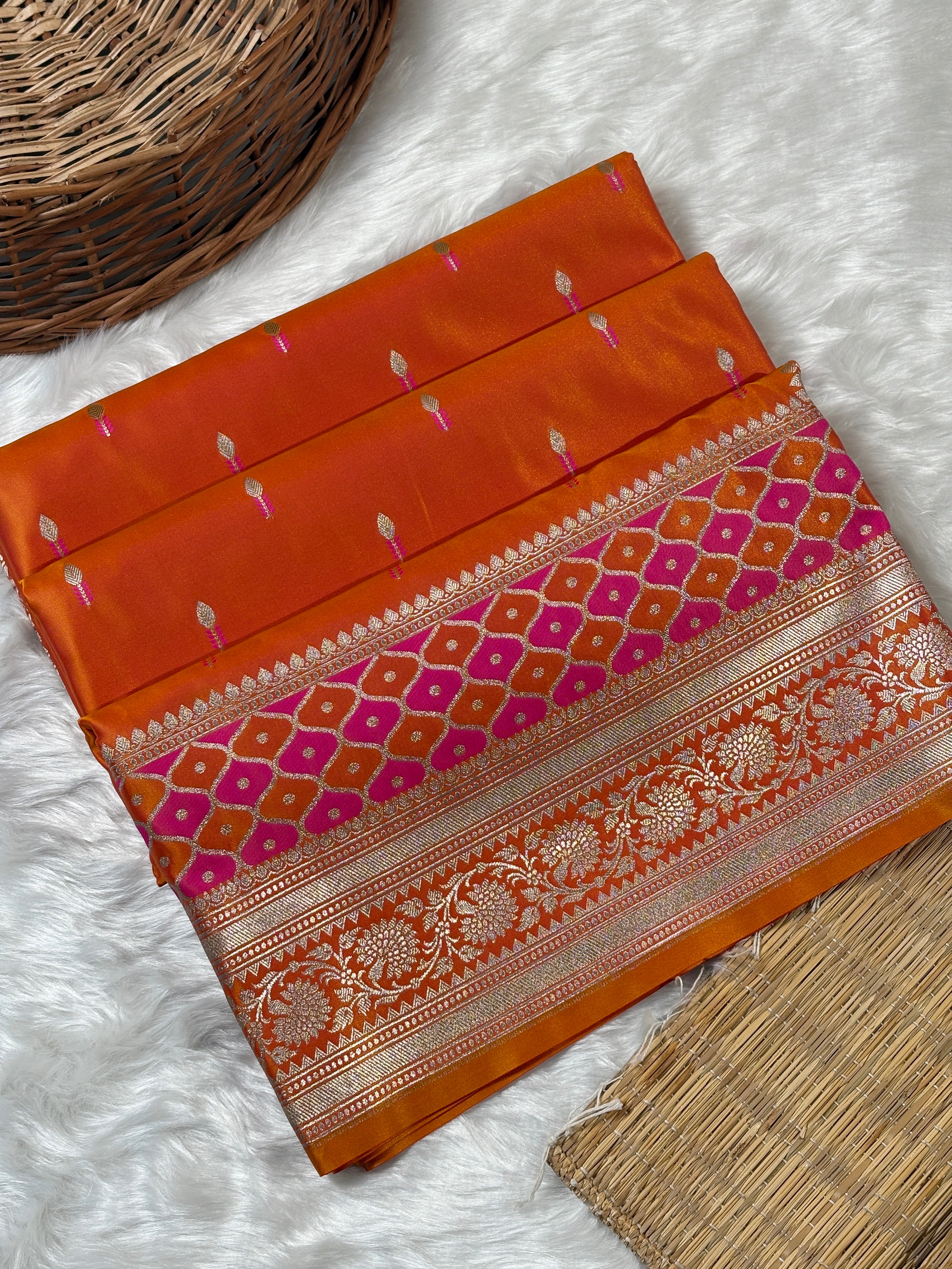 Mashru Katan Banarasi Saree