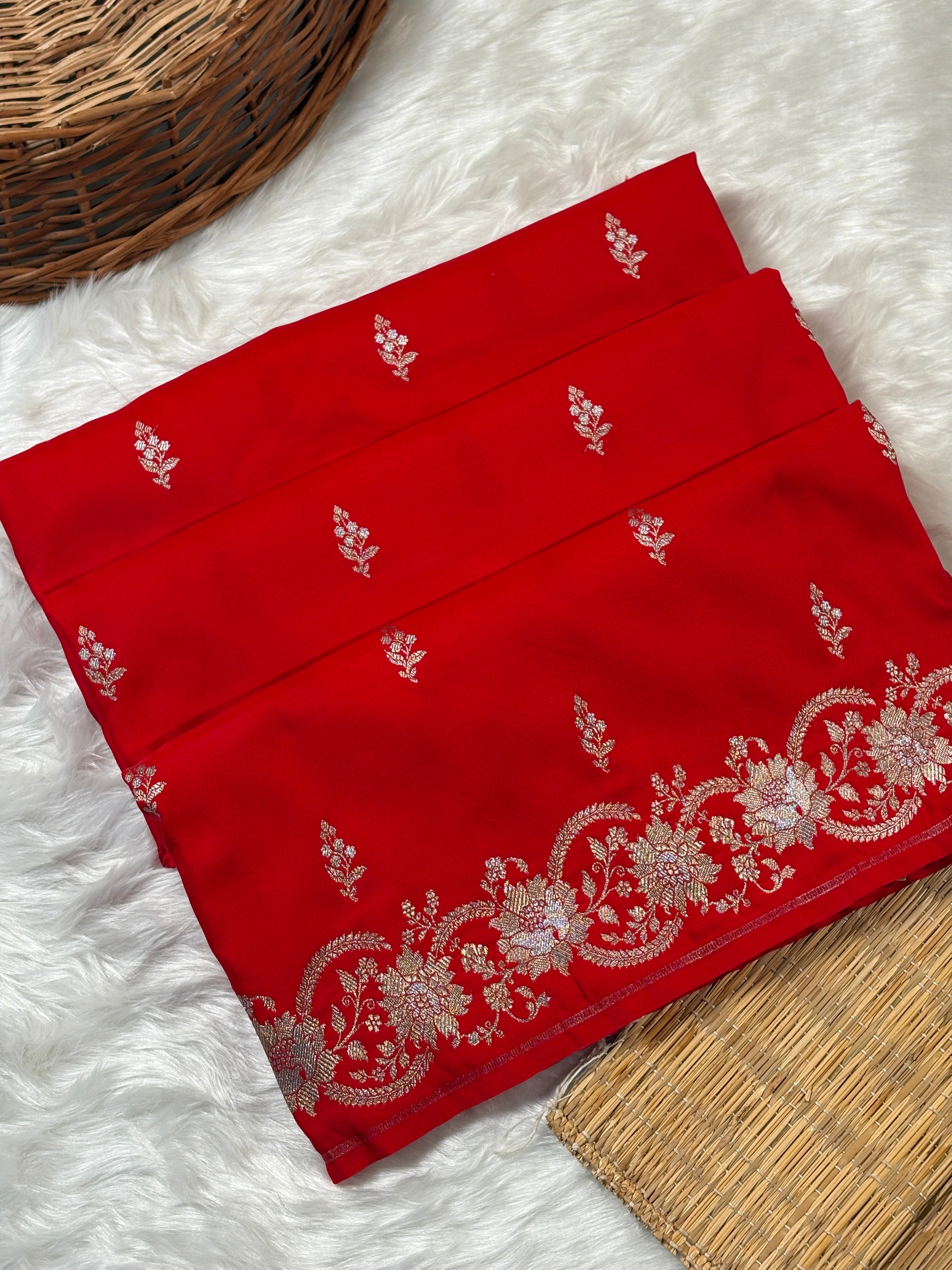 Mashru Katan Banarasi Saree