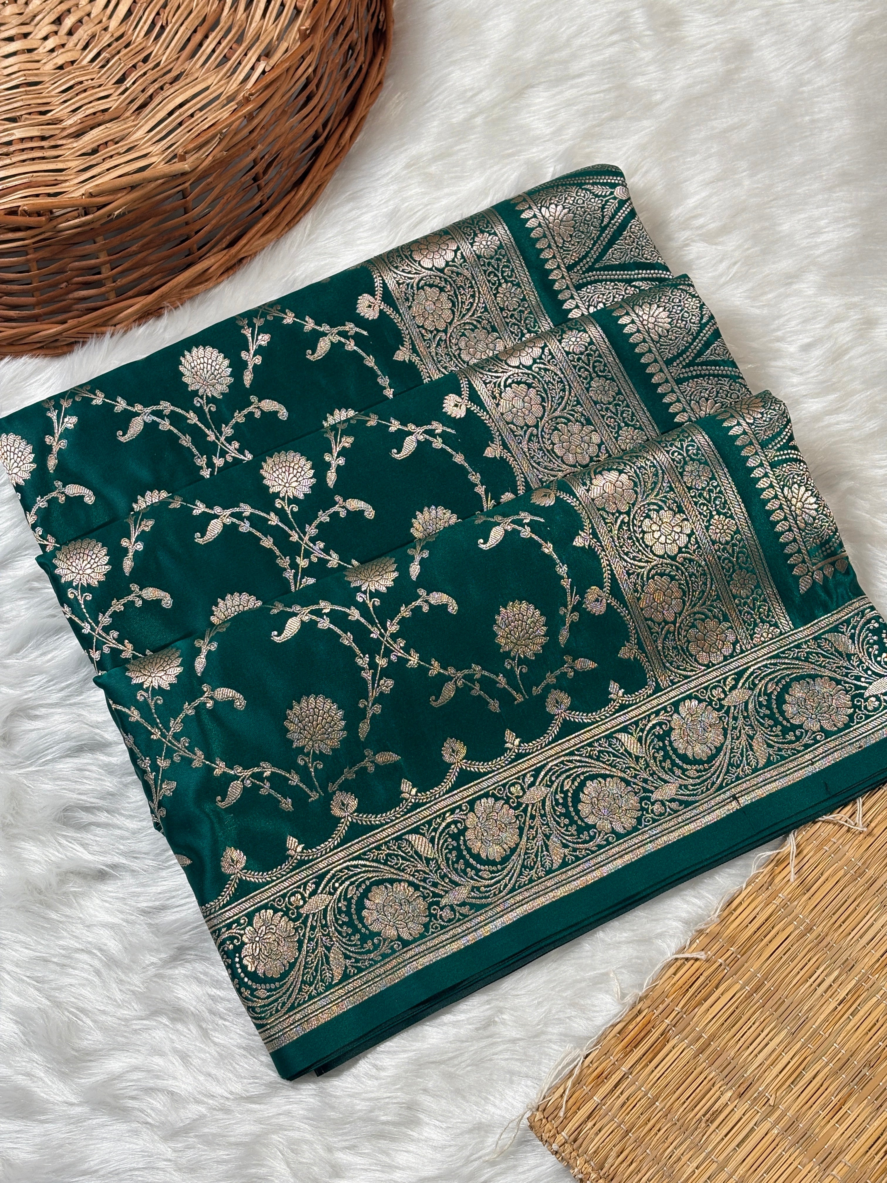 Mashru Katan Banarasi Saree