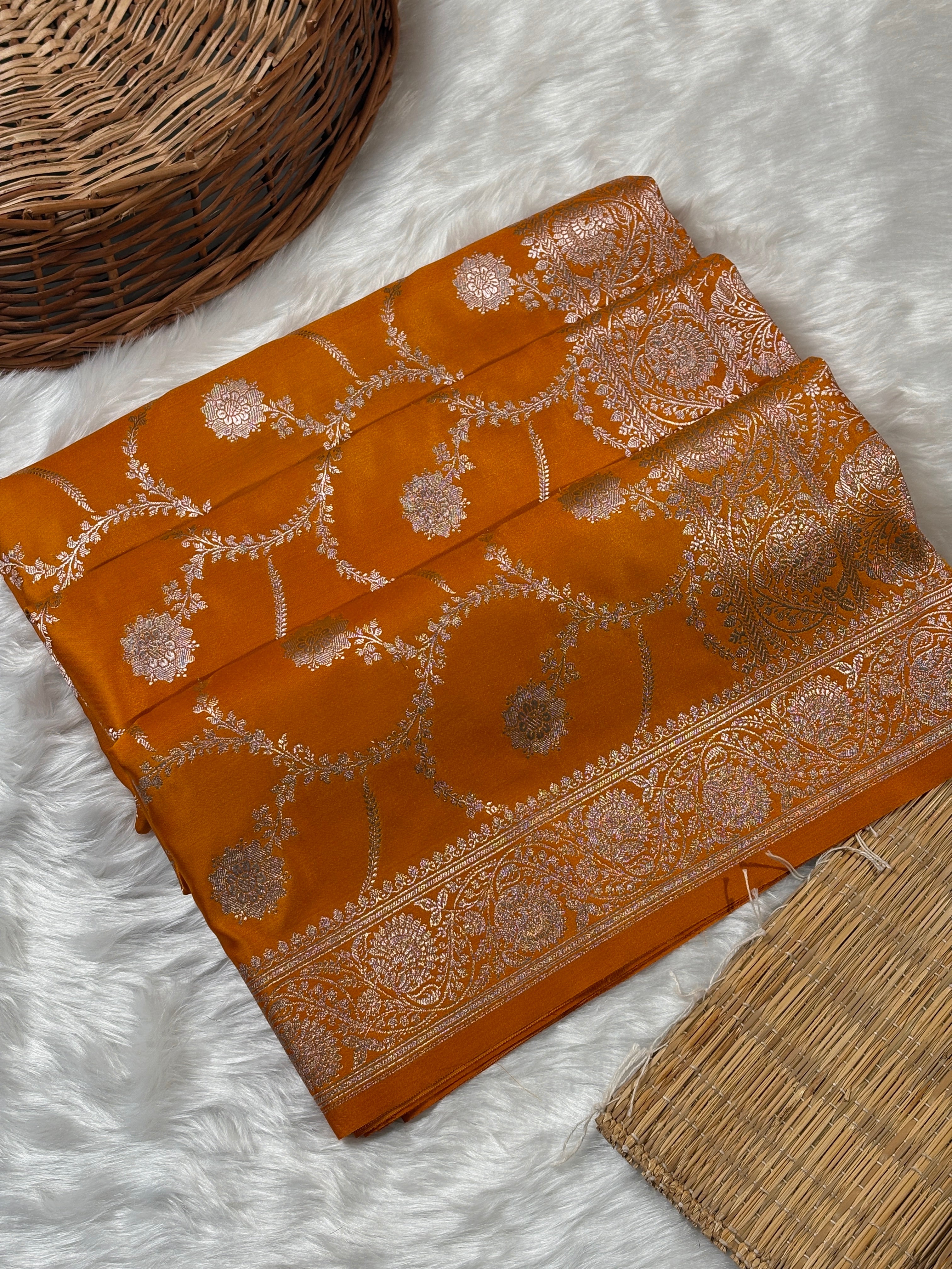 Mashru Katan Banarasi Saree