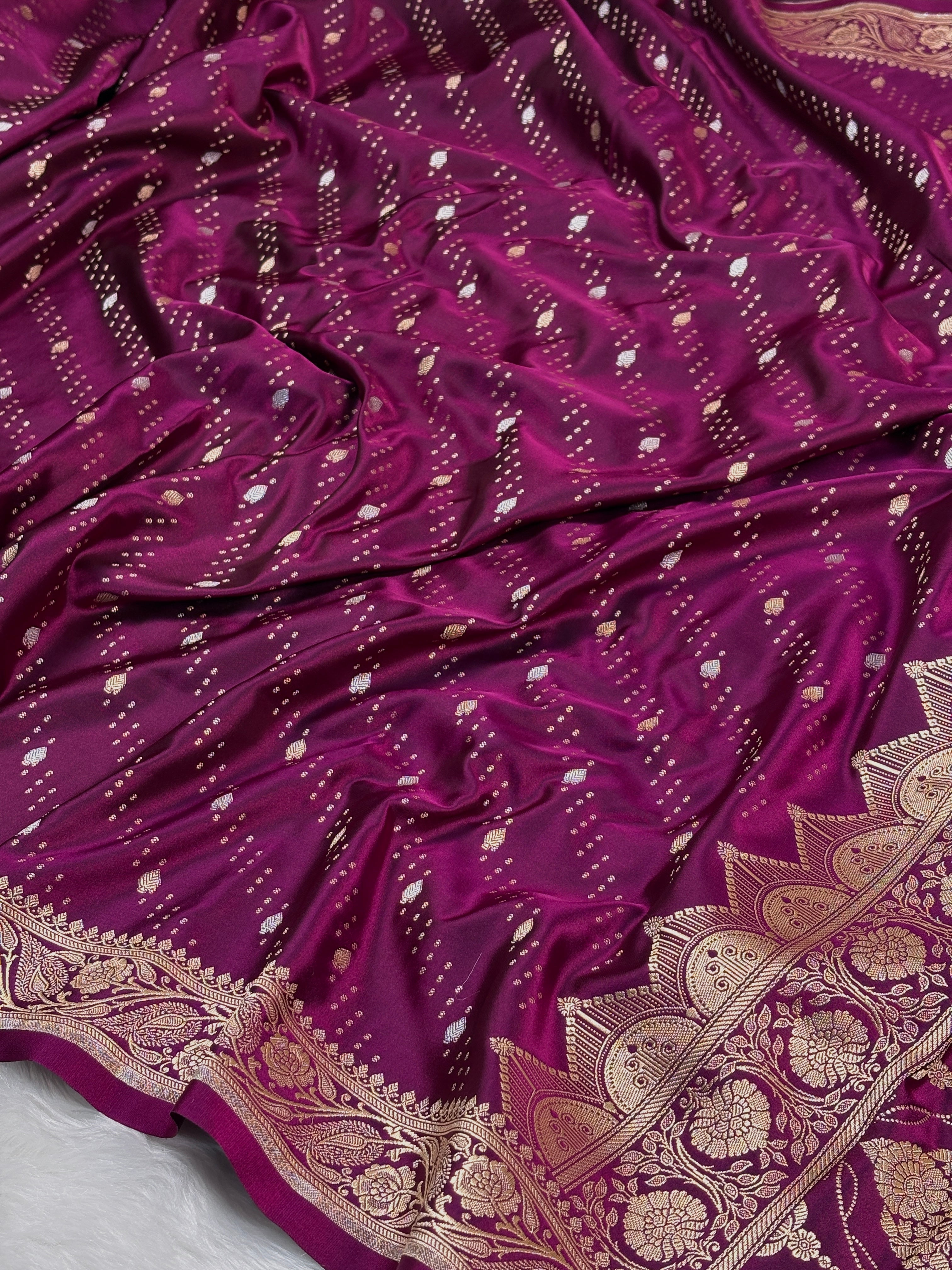 Mashru Katan Banarasi Saree