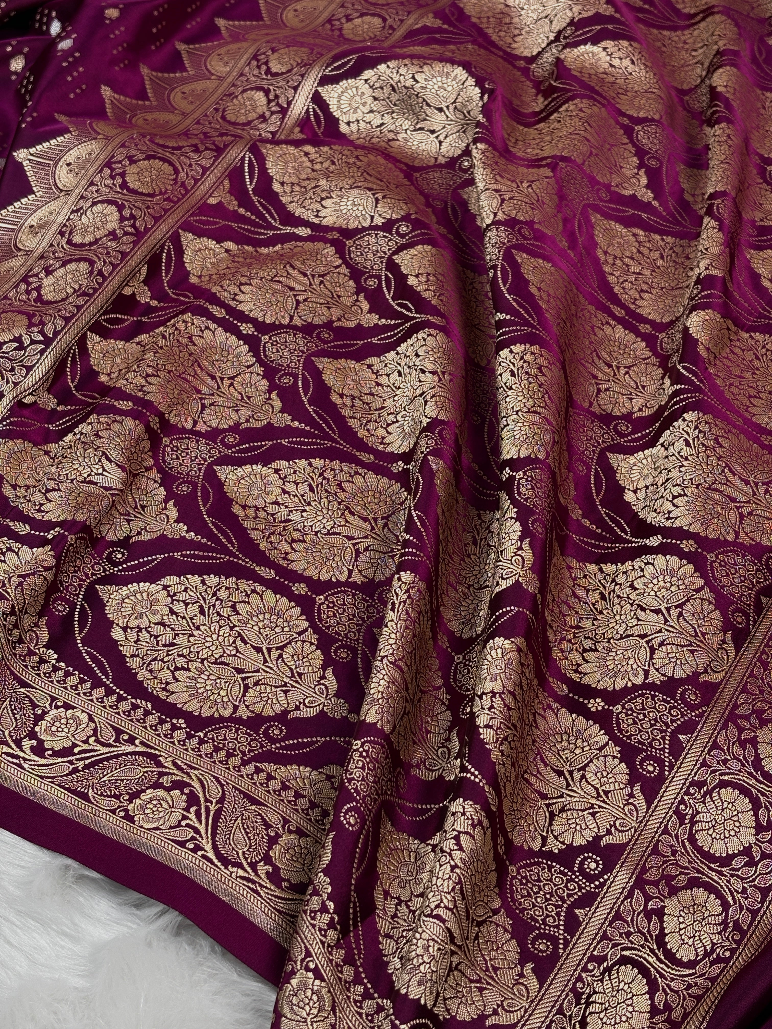Mashru Katan Banarasi Saree