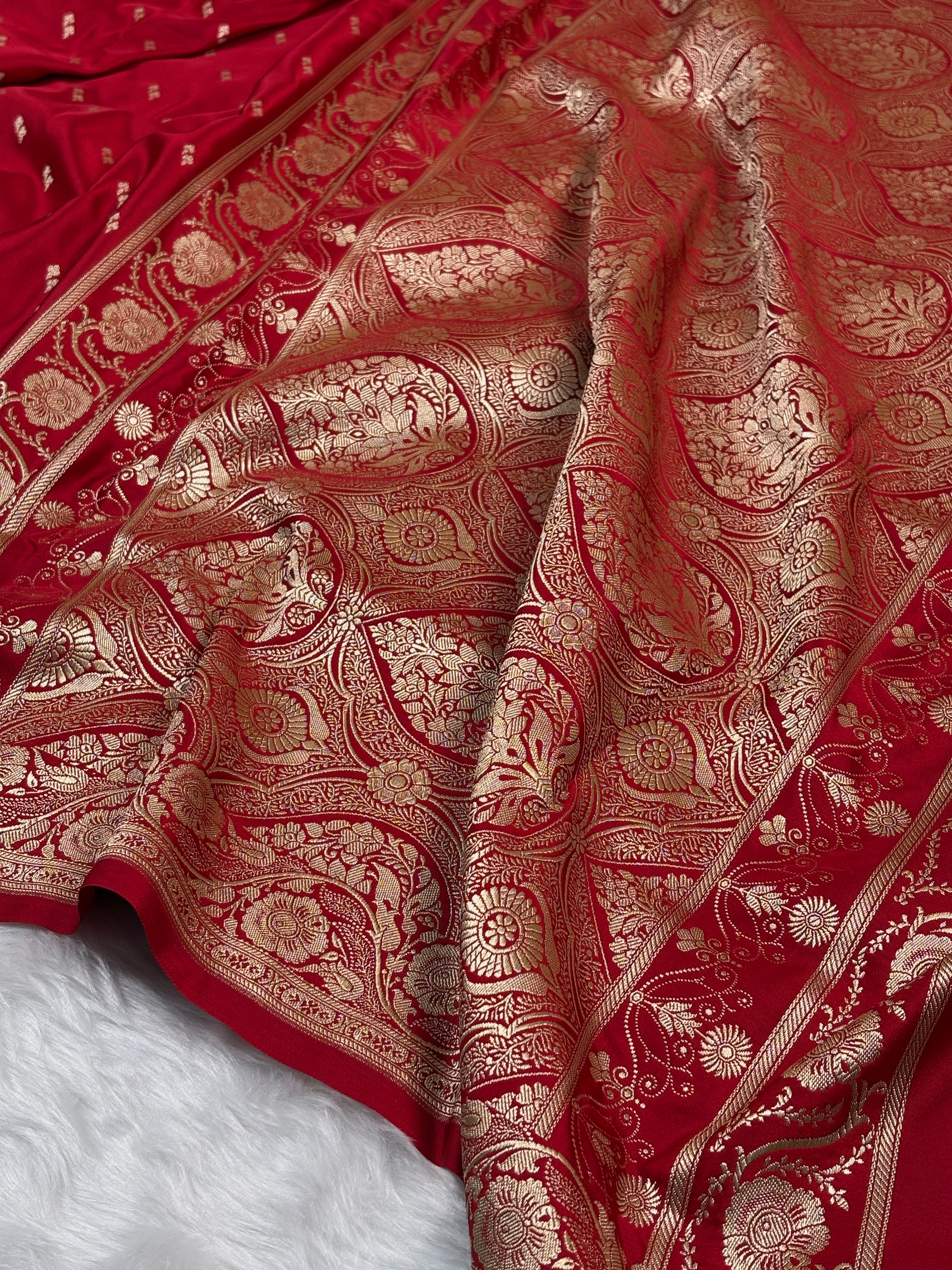 Mashru Katan Banarasi Saree