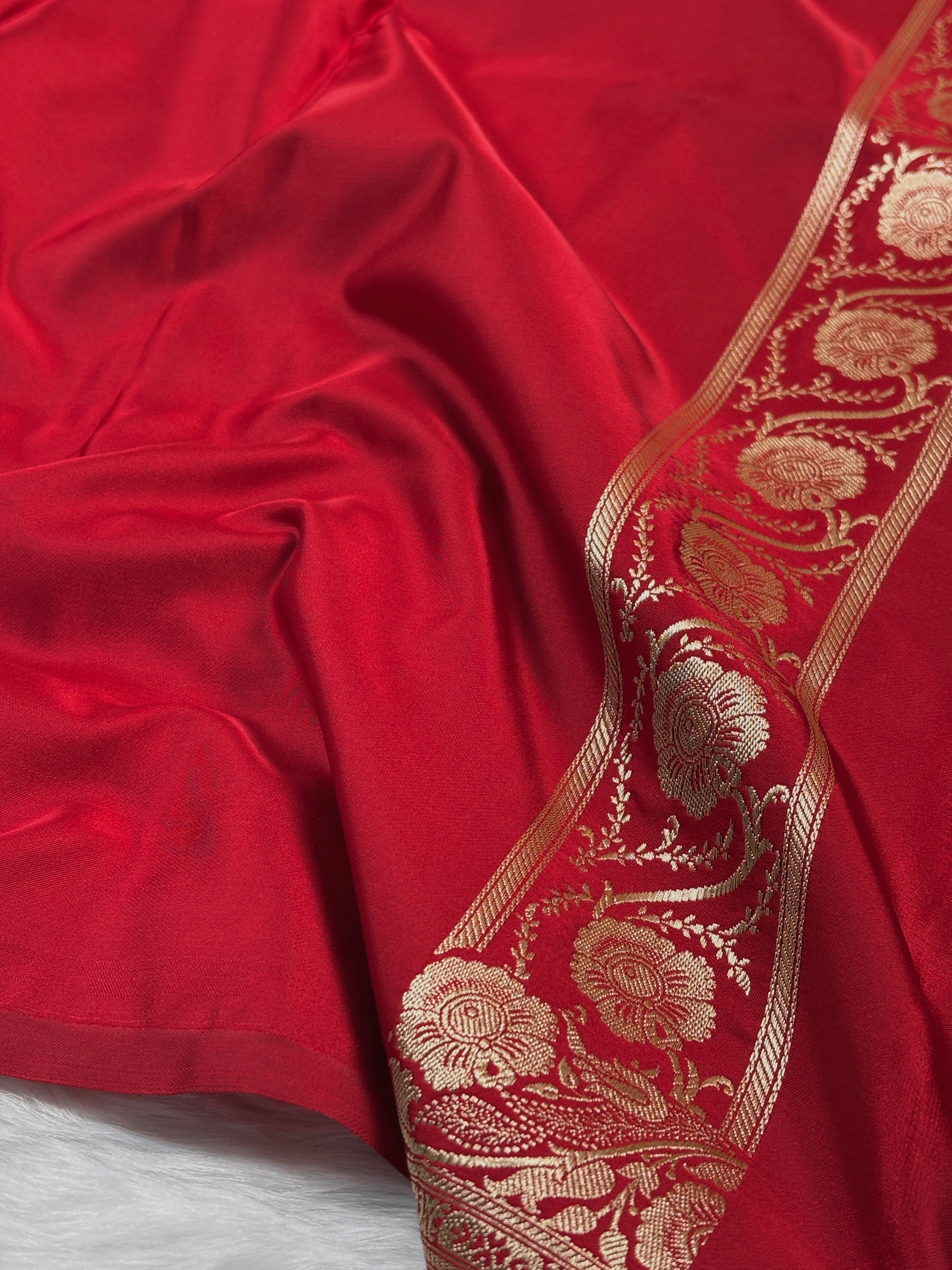 Mashru Katan Banarasi Saree