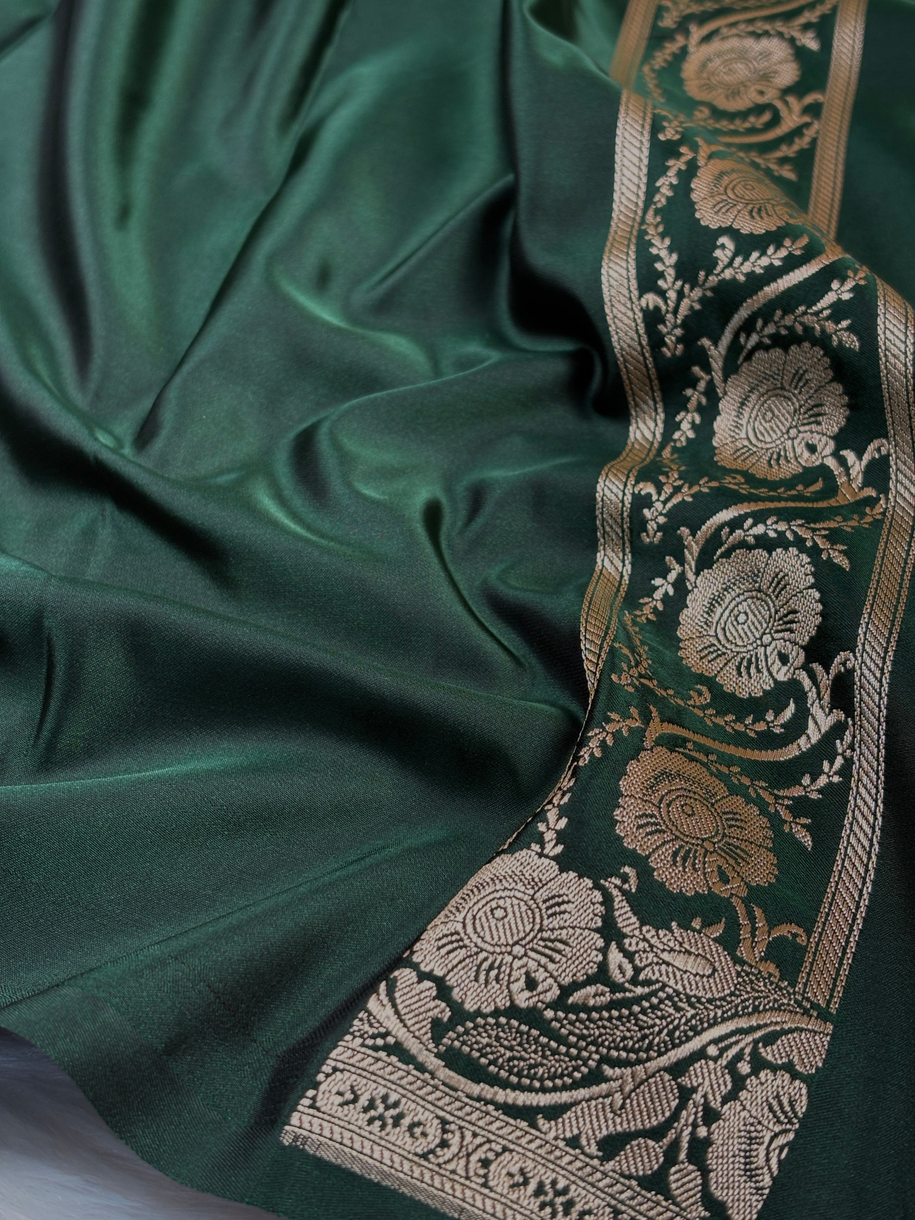 Mashru Katan Banarasi Saree