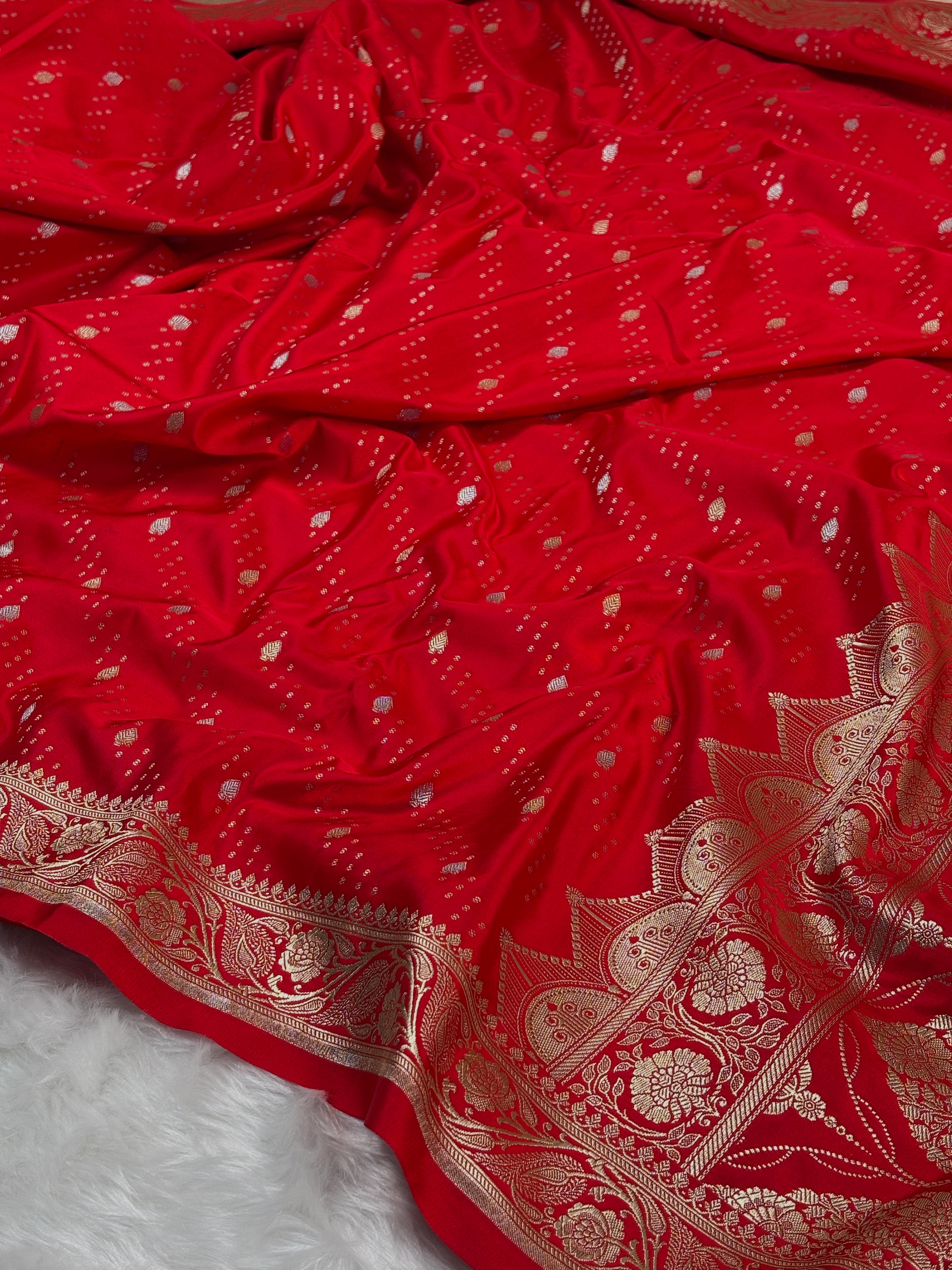 Mashru Katan Banarasi Saree