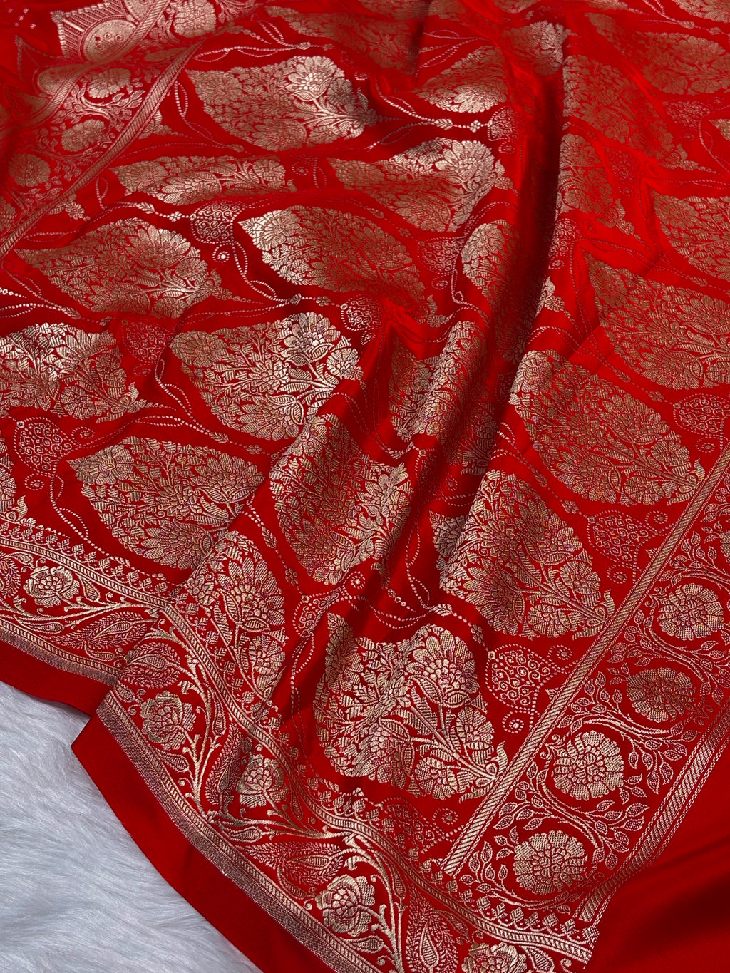 Mashru Katan Banarasi Saree