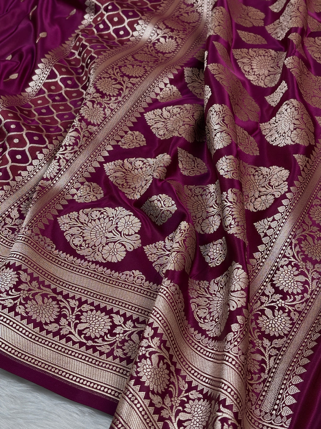 Mashru Katan Banarasi Saree