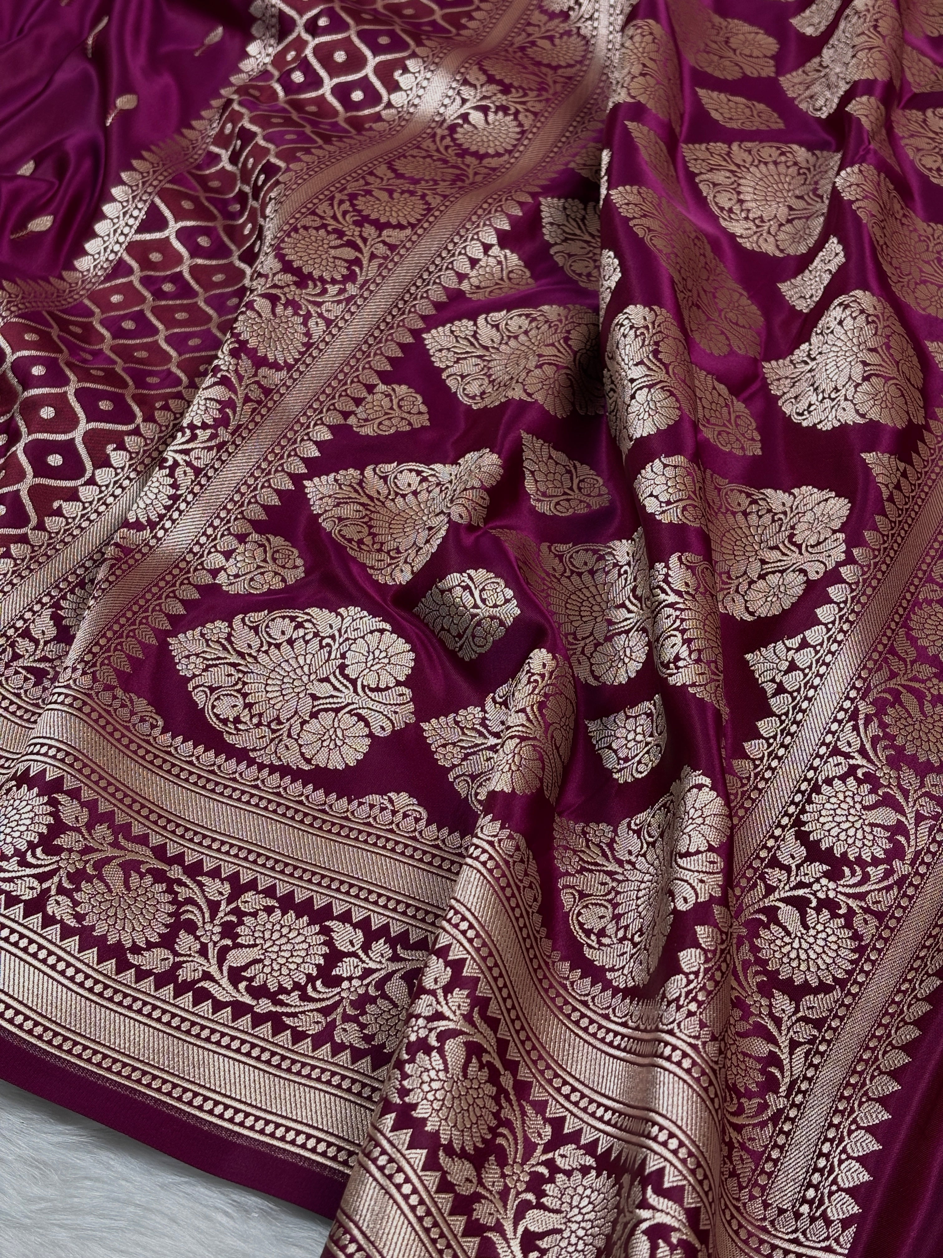 Mashru Katan Banarasi Saree