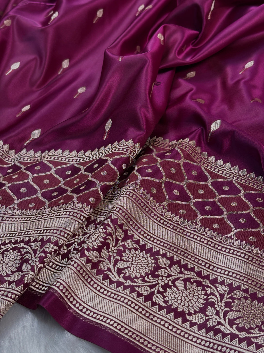 Mashru Katan Banarasi Saree