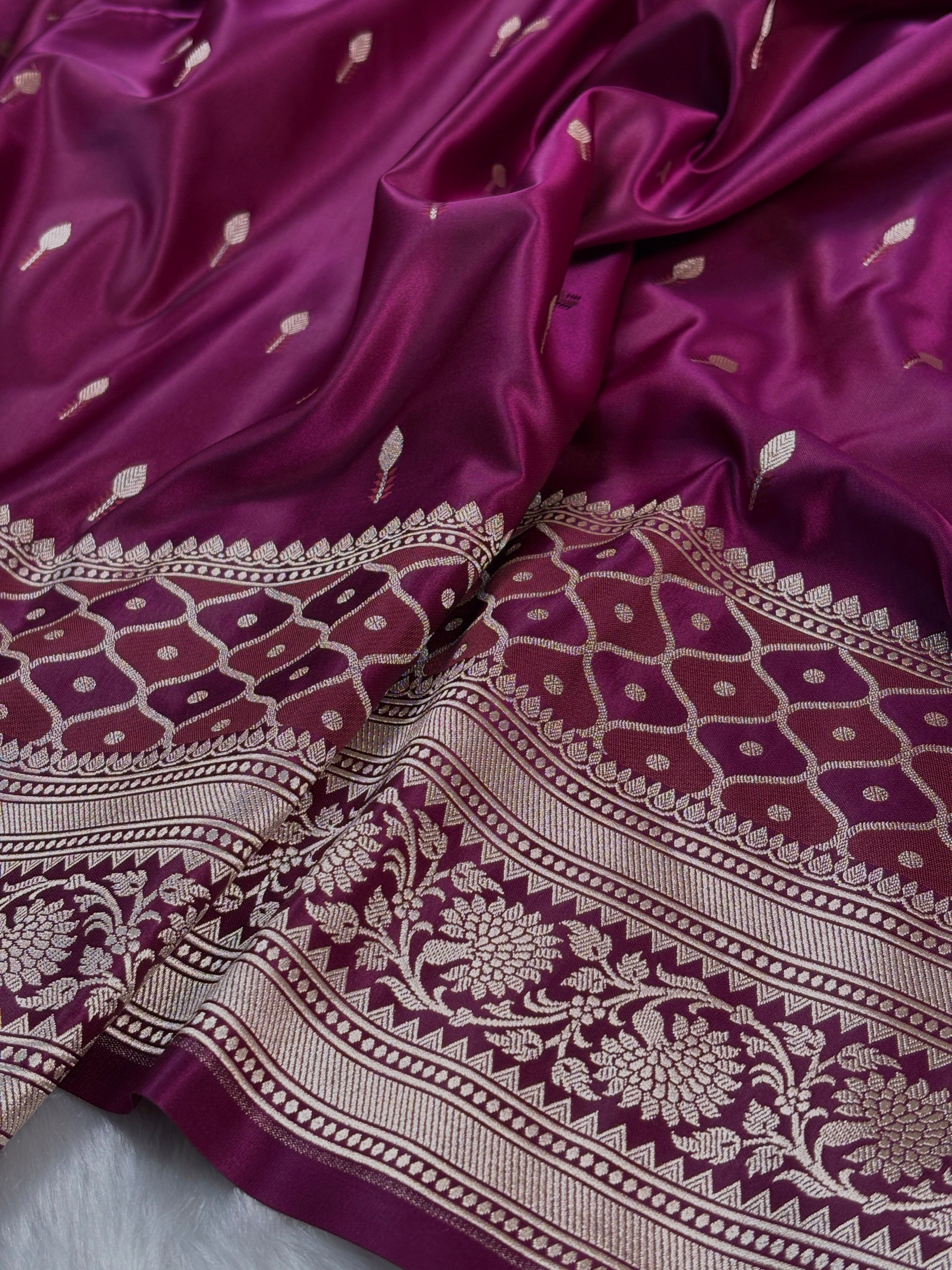 Mashru Katan Banarasi Saree