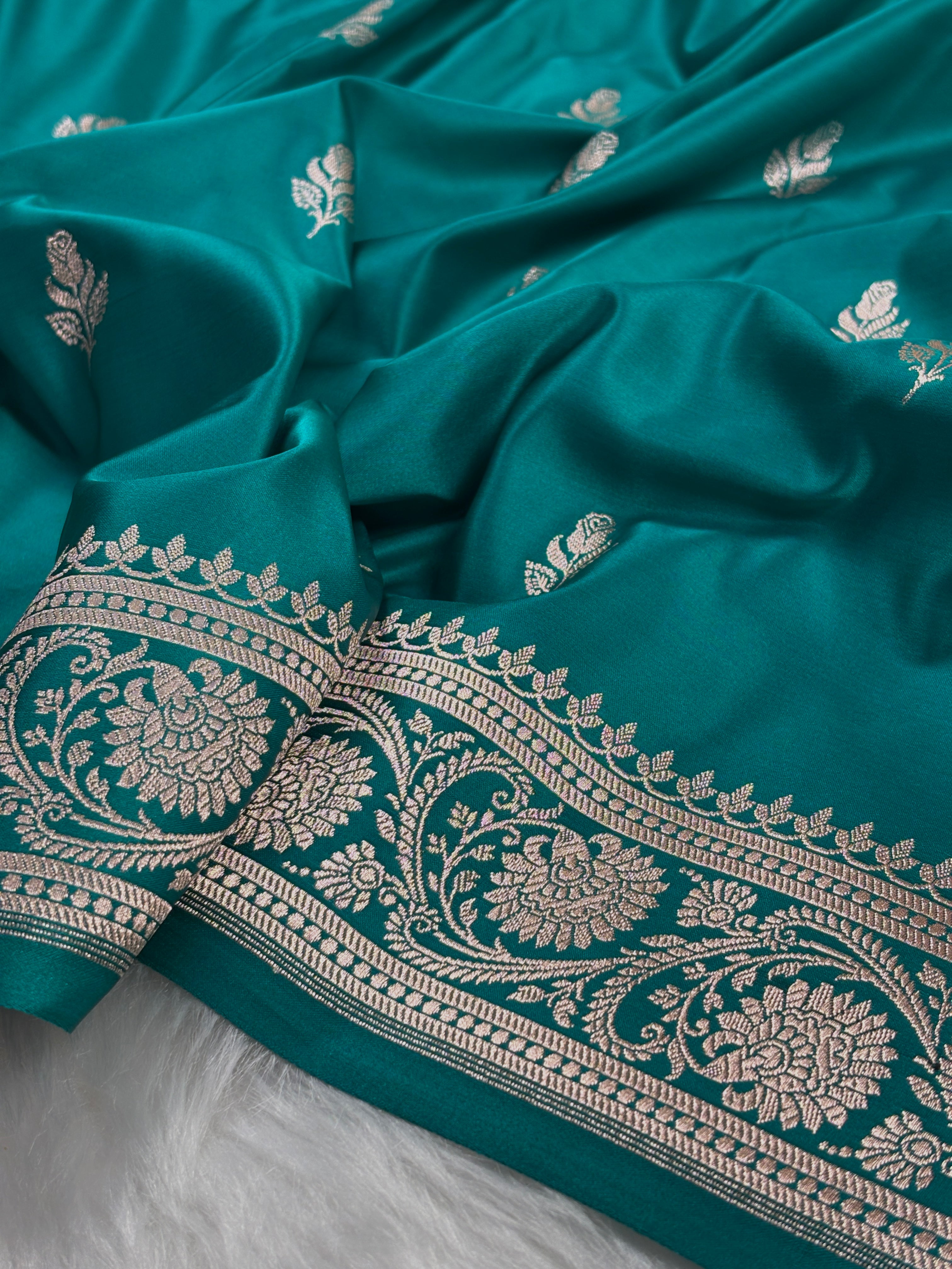 Mashru Katan Banarasi Saree