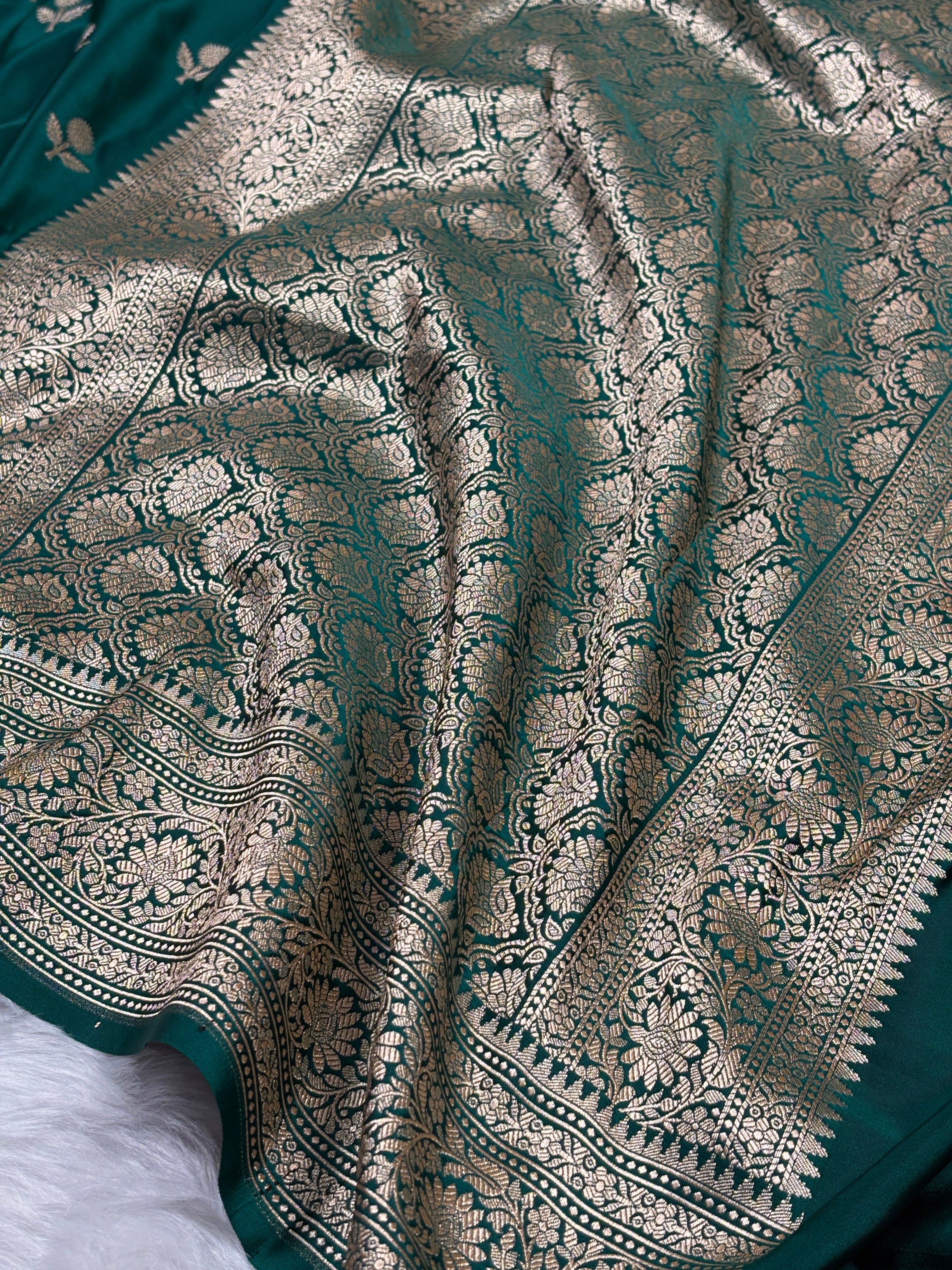 Mashru Katan Banarasi Saree