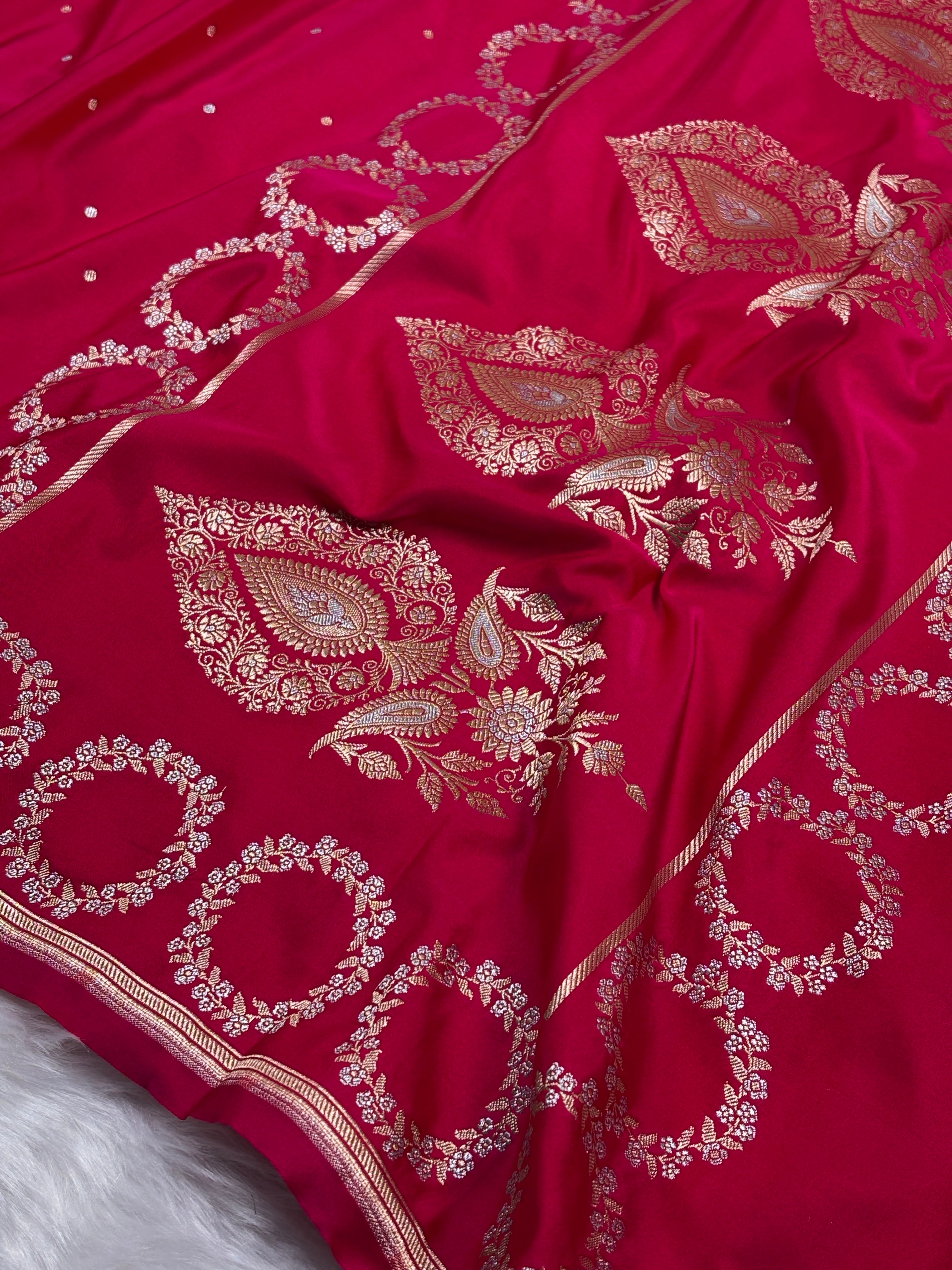 Premium Mashru Katan Banarasi Saree