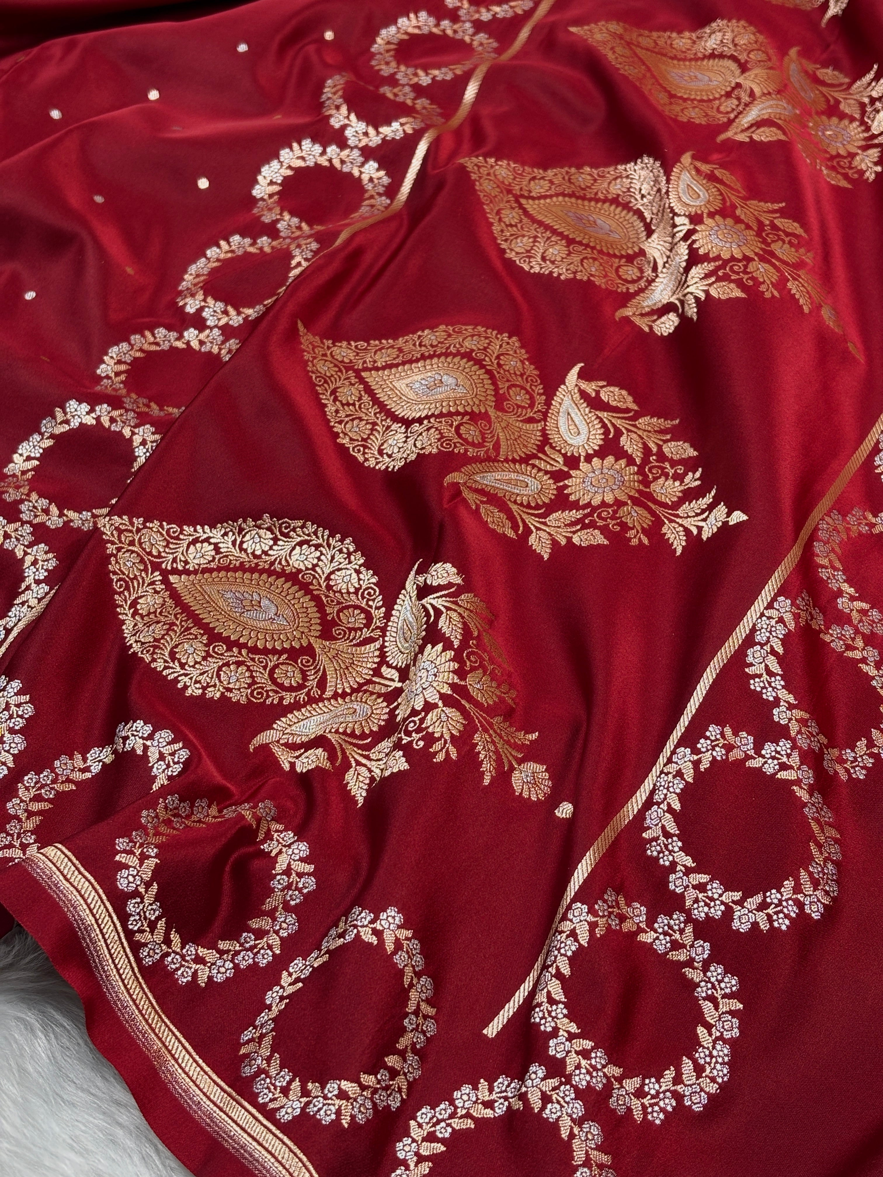 Premium Mashru Katan Banarasi Saree