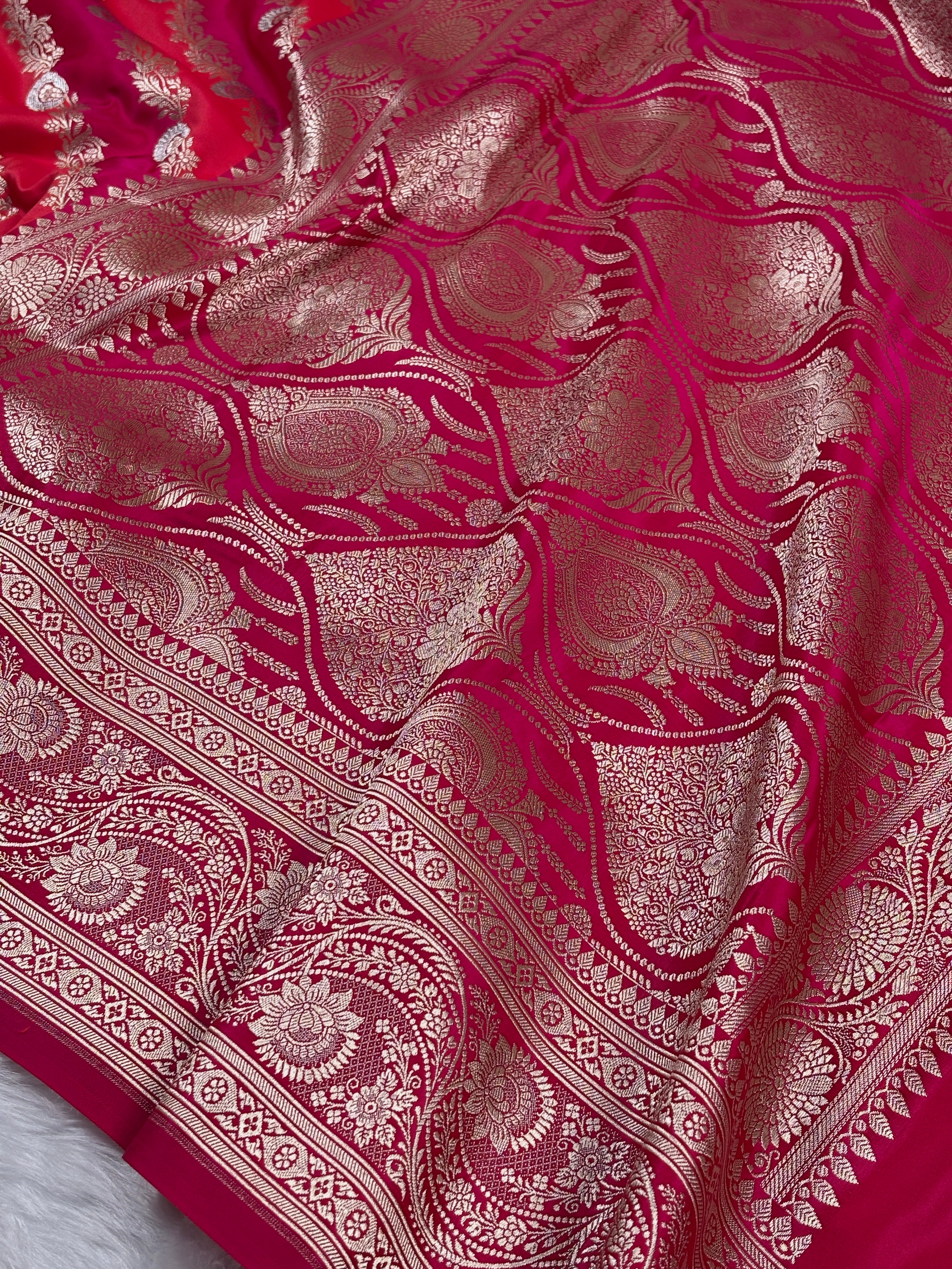Mashru Katan Rangkat Banarasi Saree