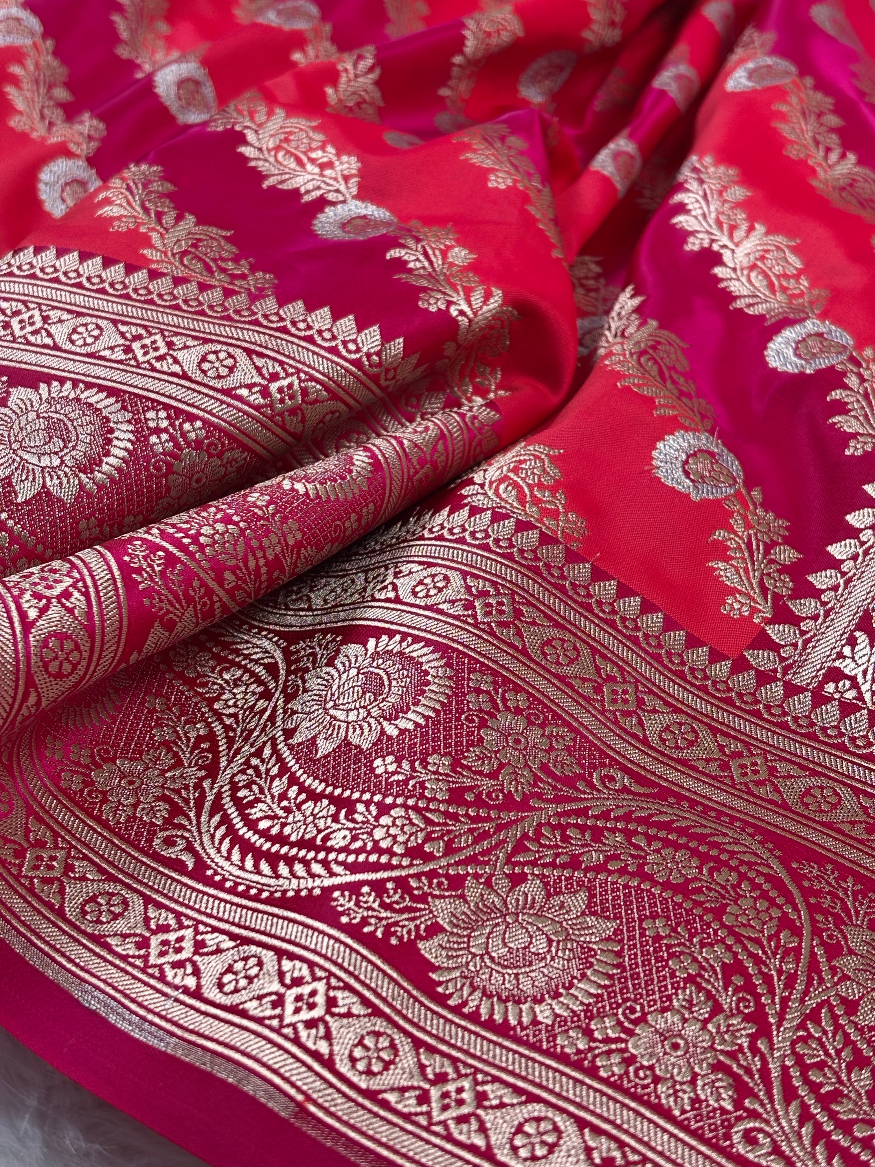 Mashru Katan Rangkat Banarasi Saree