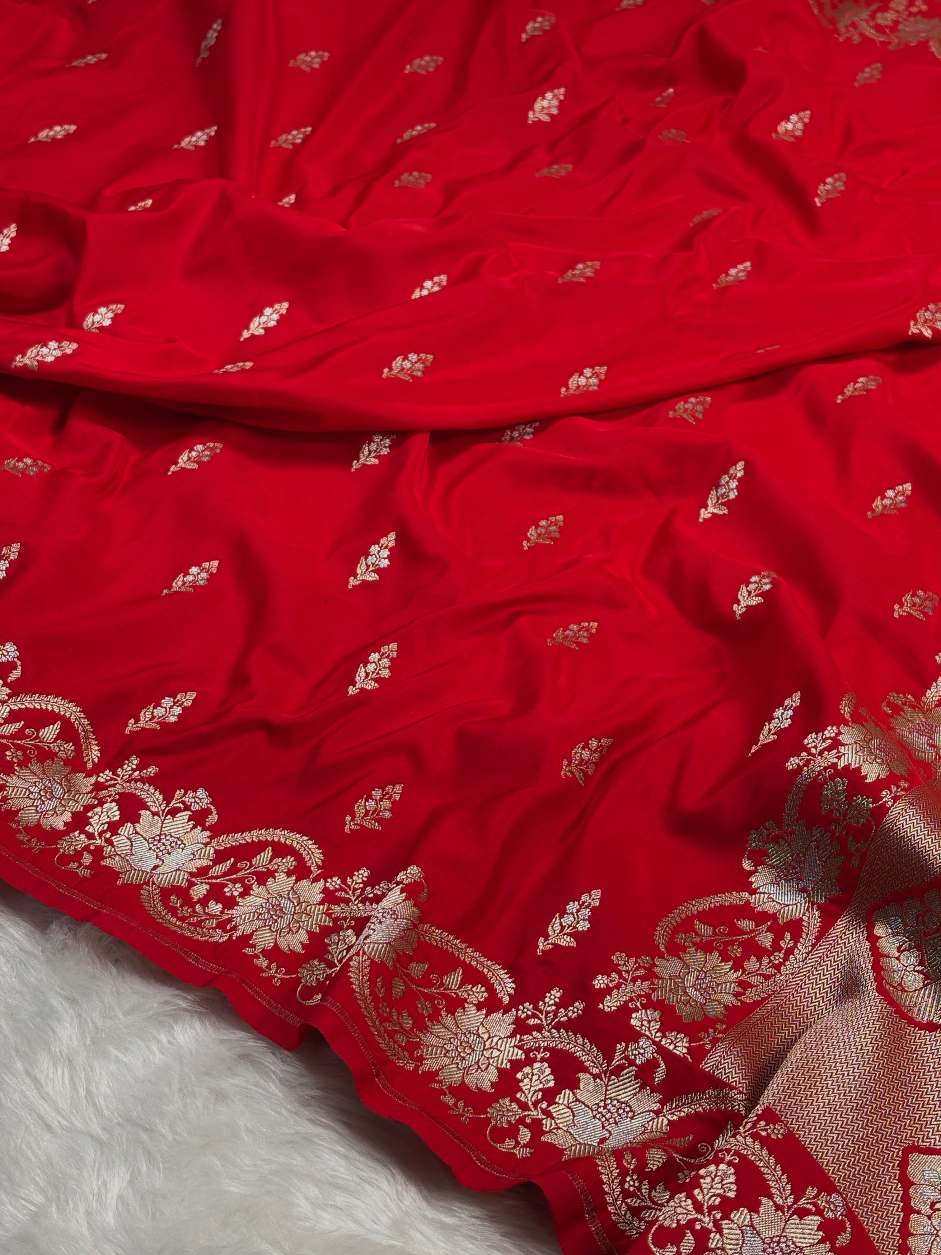 Mashru Katan Banarasi Saree