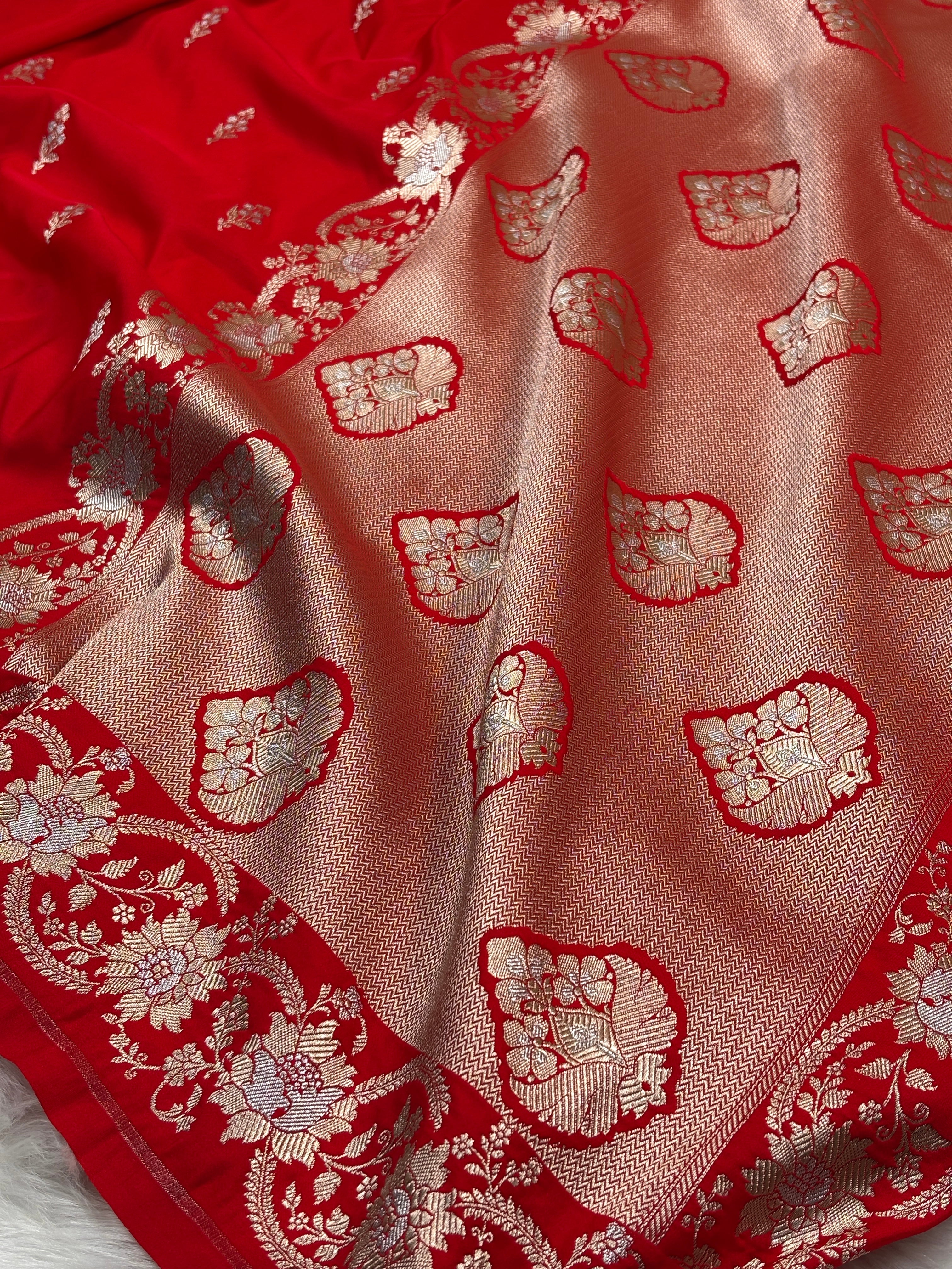 Mashru Katan Banarasi Saree