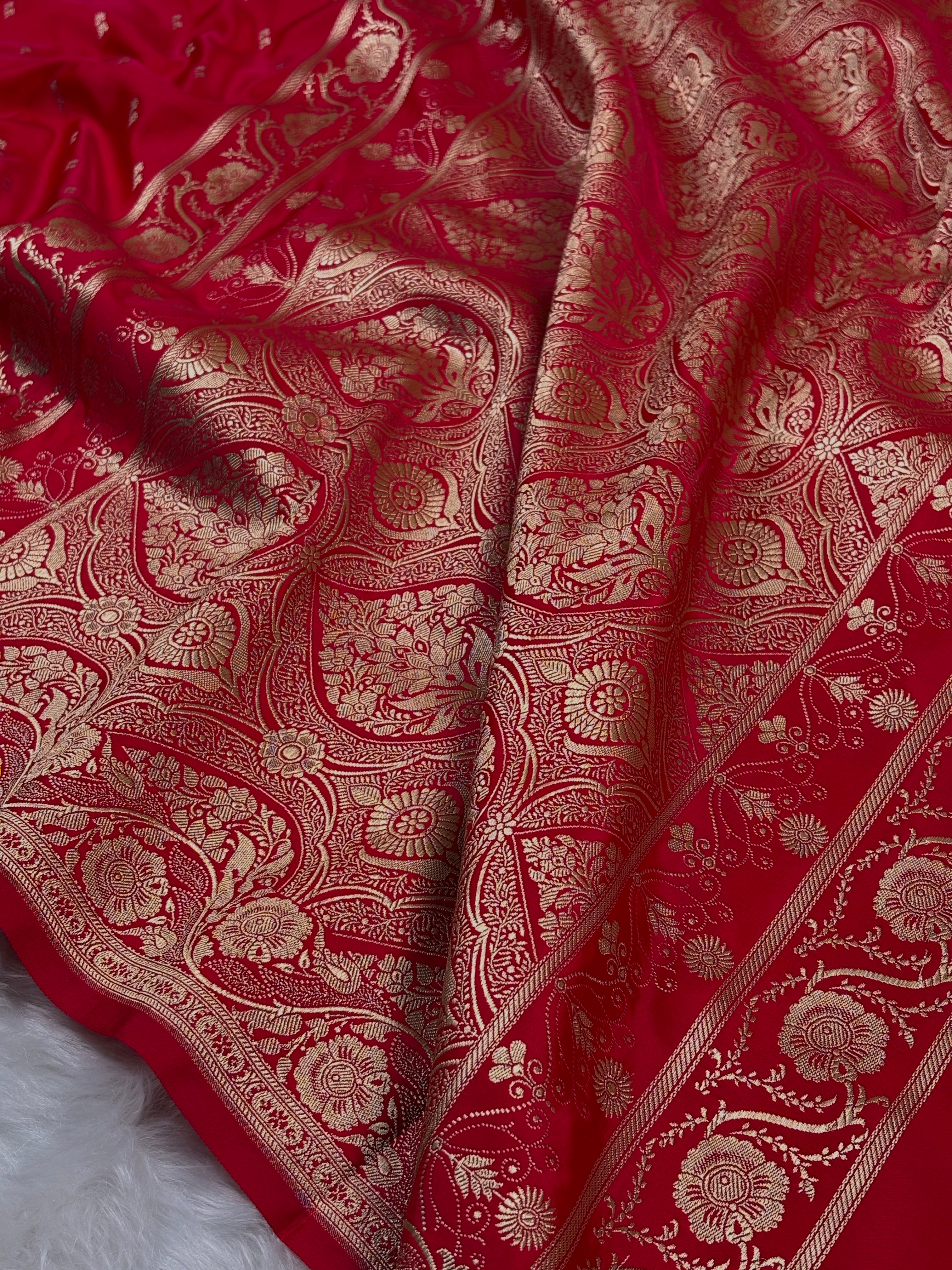 Mashru Katan Banarasi Saree