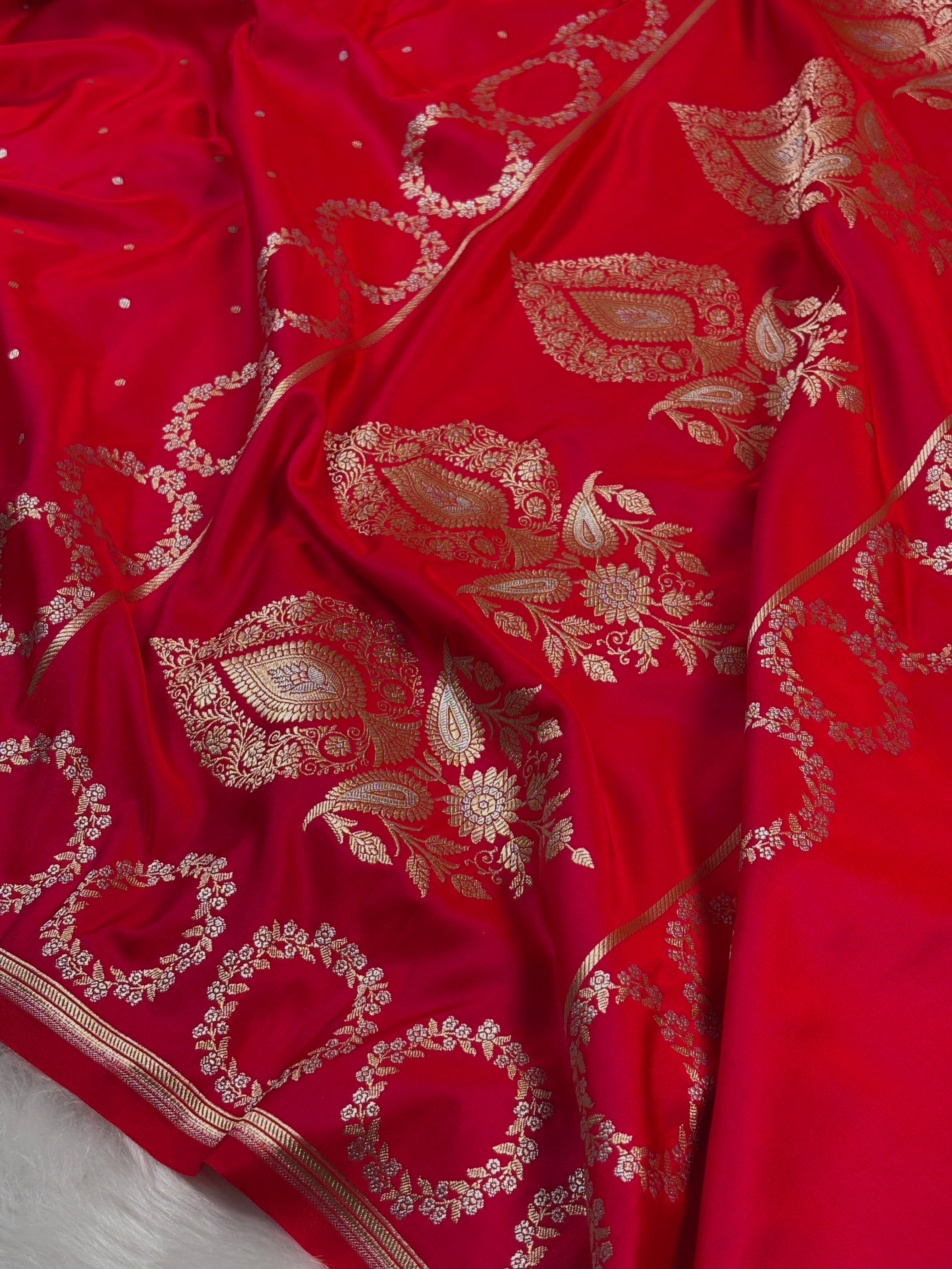 Premium Mashru Katan Banarasi Saree