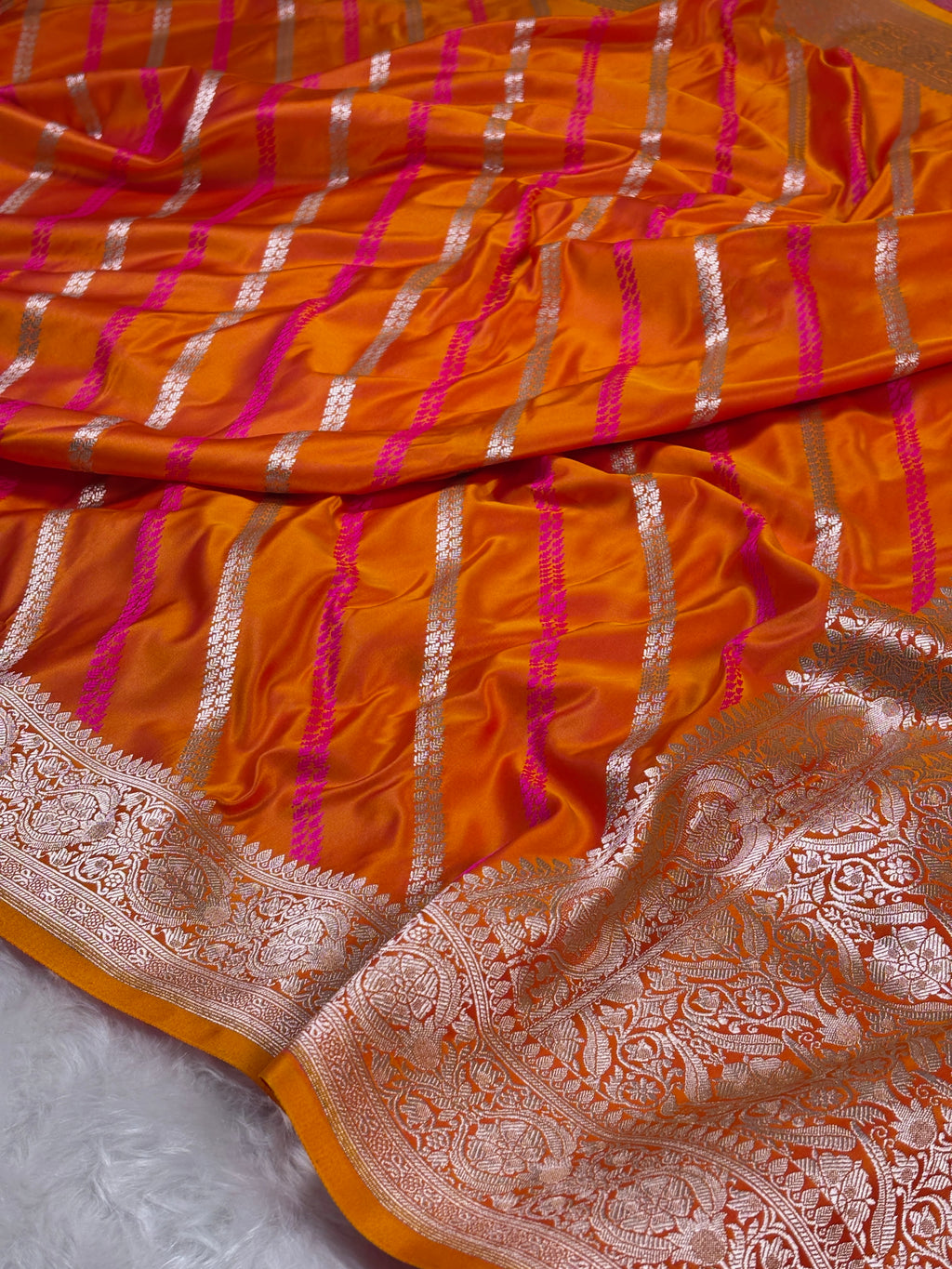 Mashru Katan Banarasi Saree