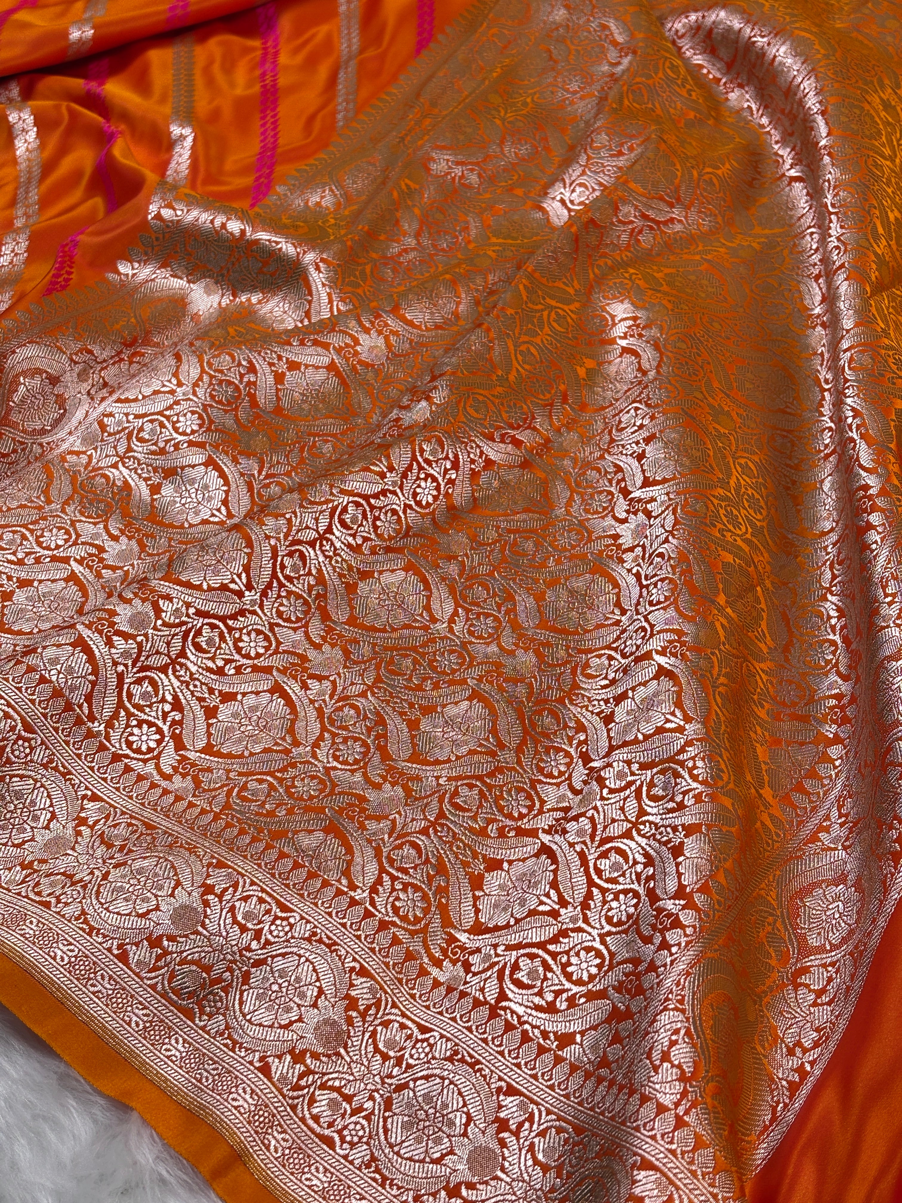Mashru Katan Banarasi Saree