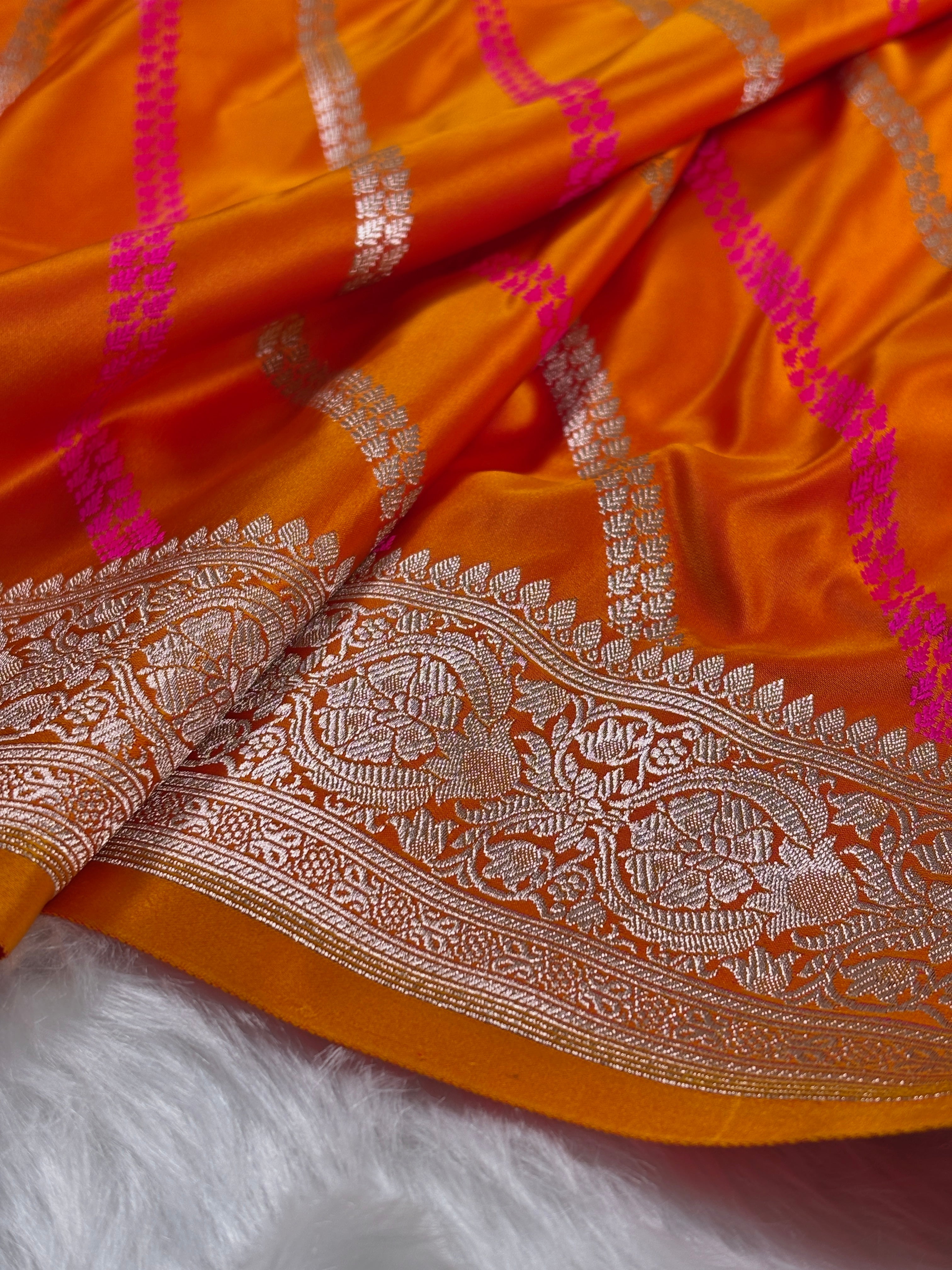 Mashru Katan Banarasi Saree
