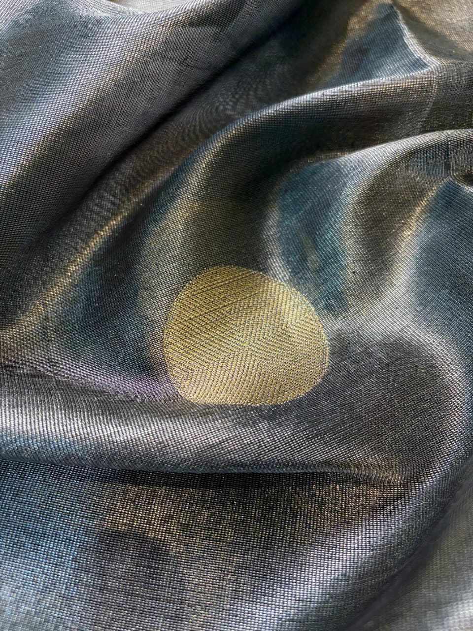 Black Banarasi Fancy Tissue Silk Saree